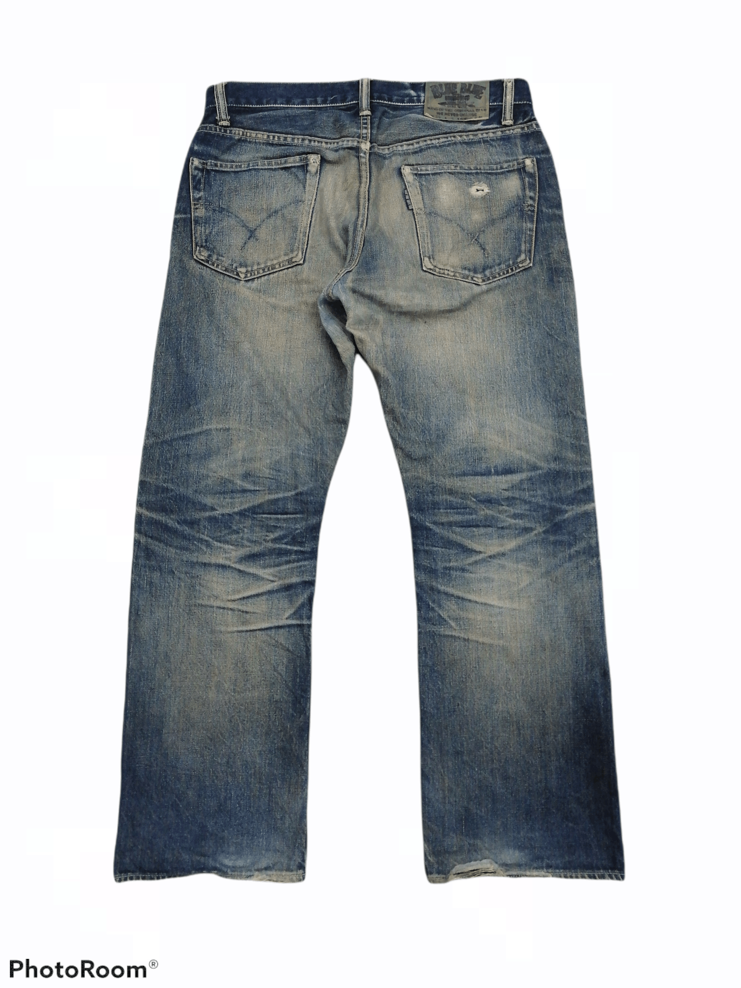 Blue Blue Japan Blue Blue Japan Pure Indigo Distressed Denim Selvedge Pant Size US 34 / EU 50 - 9 Thumbnail