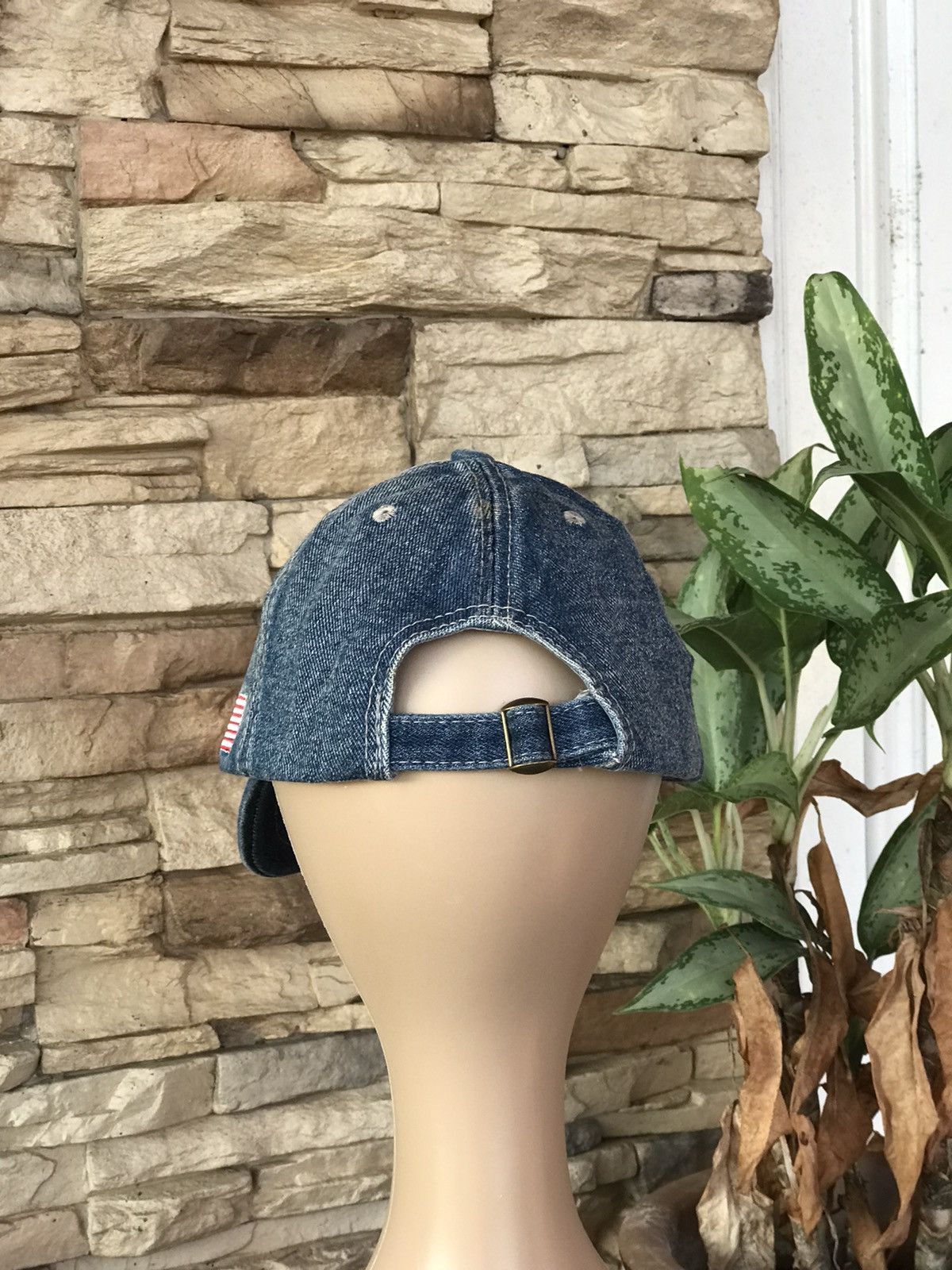 Vintage Vintage Nyc 1985 Denim Cap Hat Size ONE SIZE - 3 Thumbnail