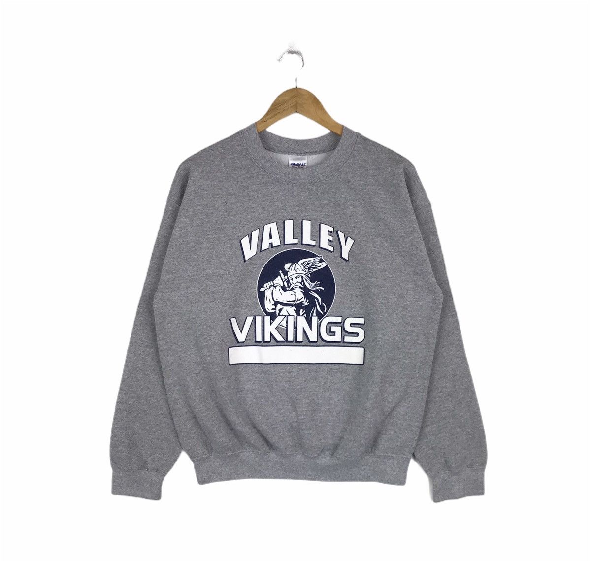 NBA Vintage Y2K Valley Vikings Baseball Team Spell Sweatshirt Size US M / EU 48-50 / 2 - 1 Thumbnail