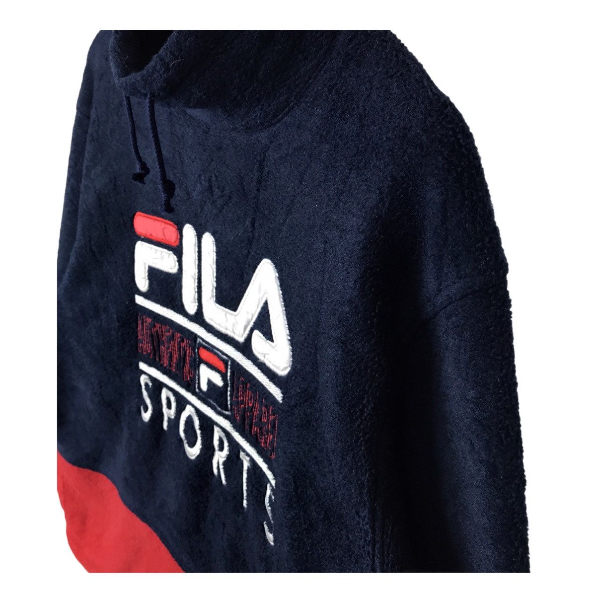 Vintage 90s Fila Sports Big Logo Fleece Sweatshirt