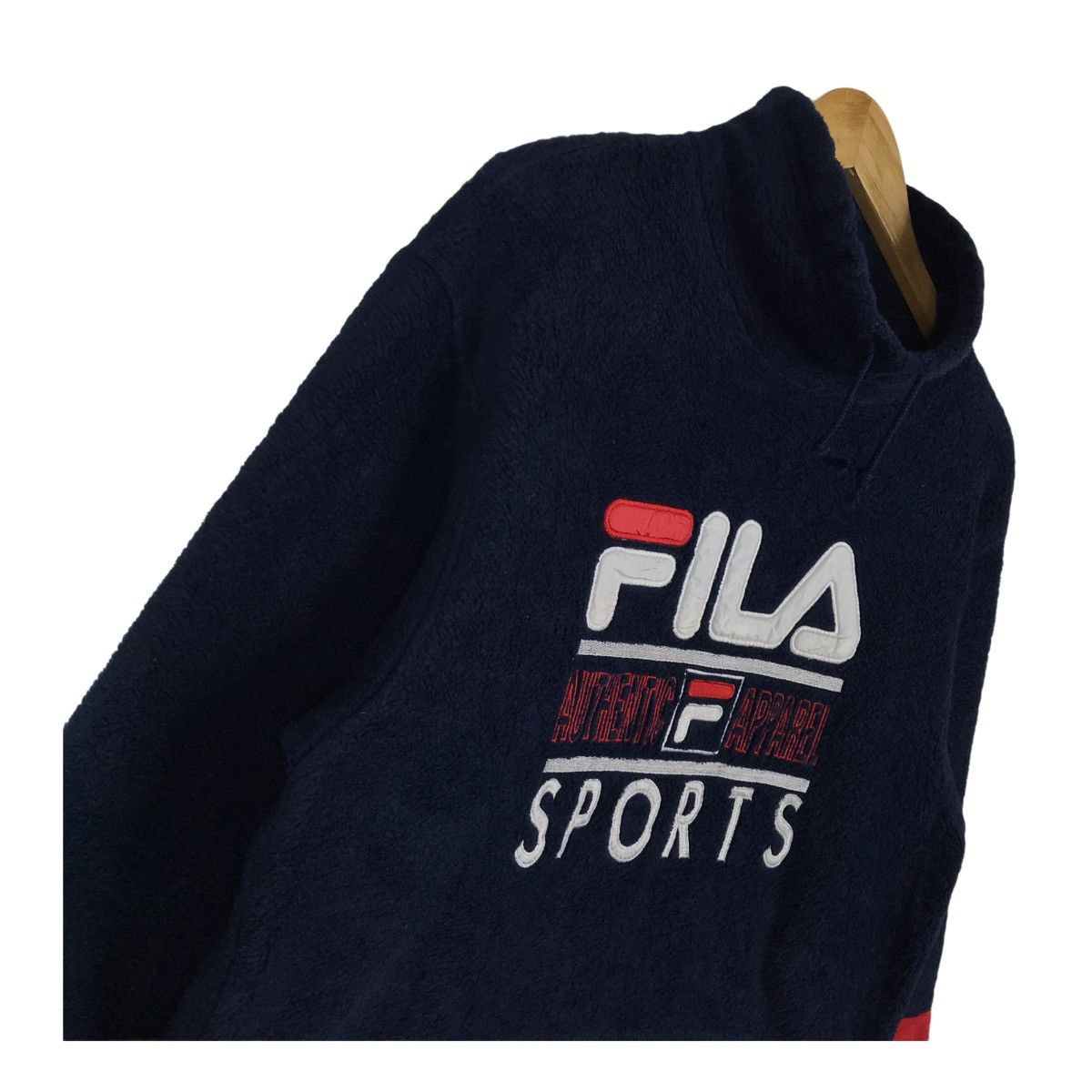 Vintage 90s Fila Sports Big Logo Fleece Sweatshirt