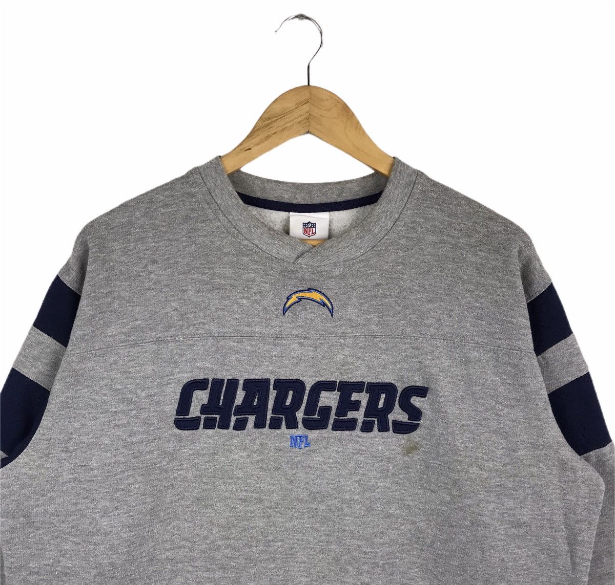 NFL × Vintage Vintage 90s Los Angeles Charges NFL Jumper Sweatshirt Size US L / EU 52-54 / 3 - 2 Thumbnail