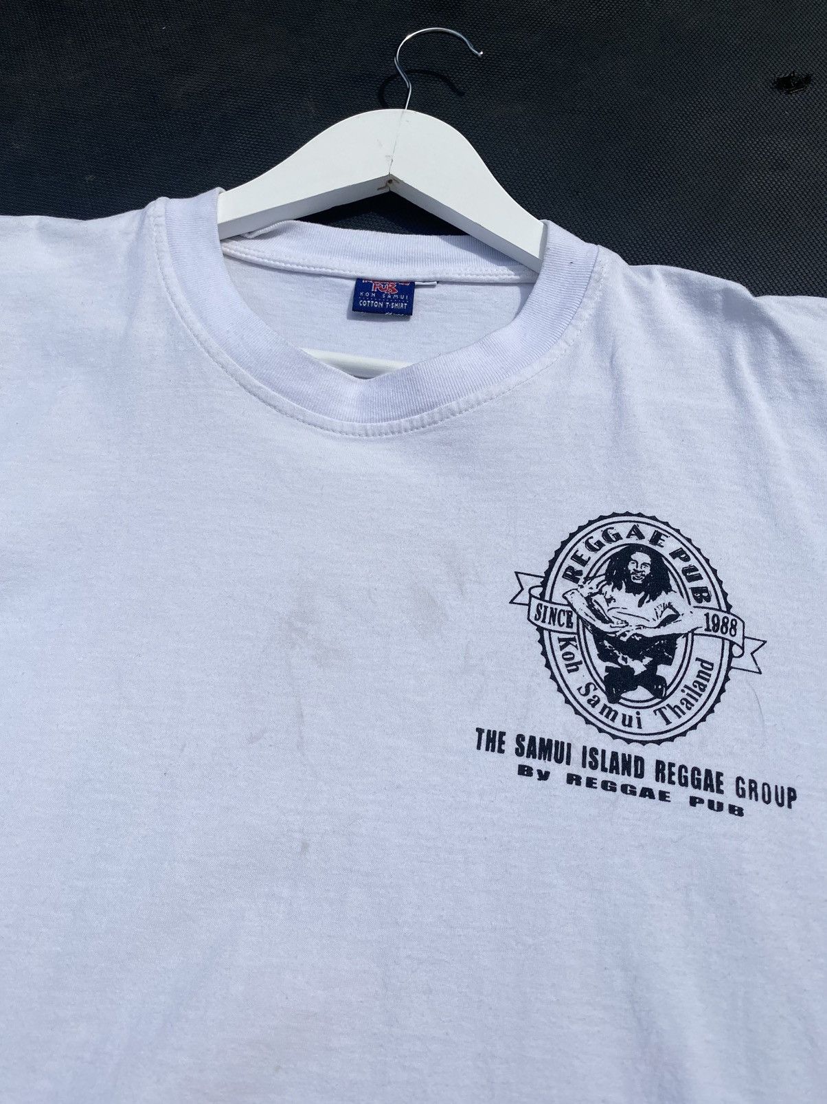 Band Tees RERE🫑Vintage 1999 BoB Marley Samui Island REGGAE Size US L / EU 52-54 / 3 - 9 Thumbnail