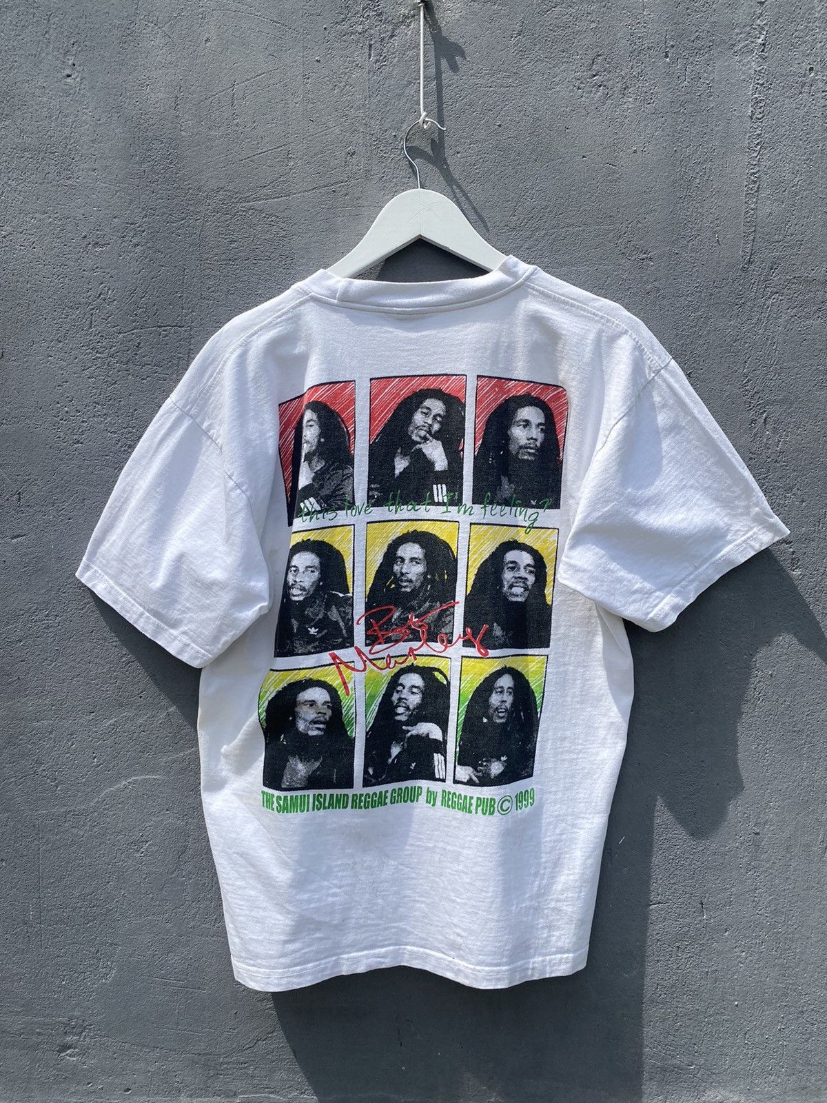 Band Tees RERE🫑Vintage 1999 BoB Marley Samui Island REGGAE Size US L / EU 52-54 / 3 - 1 Thumbnail