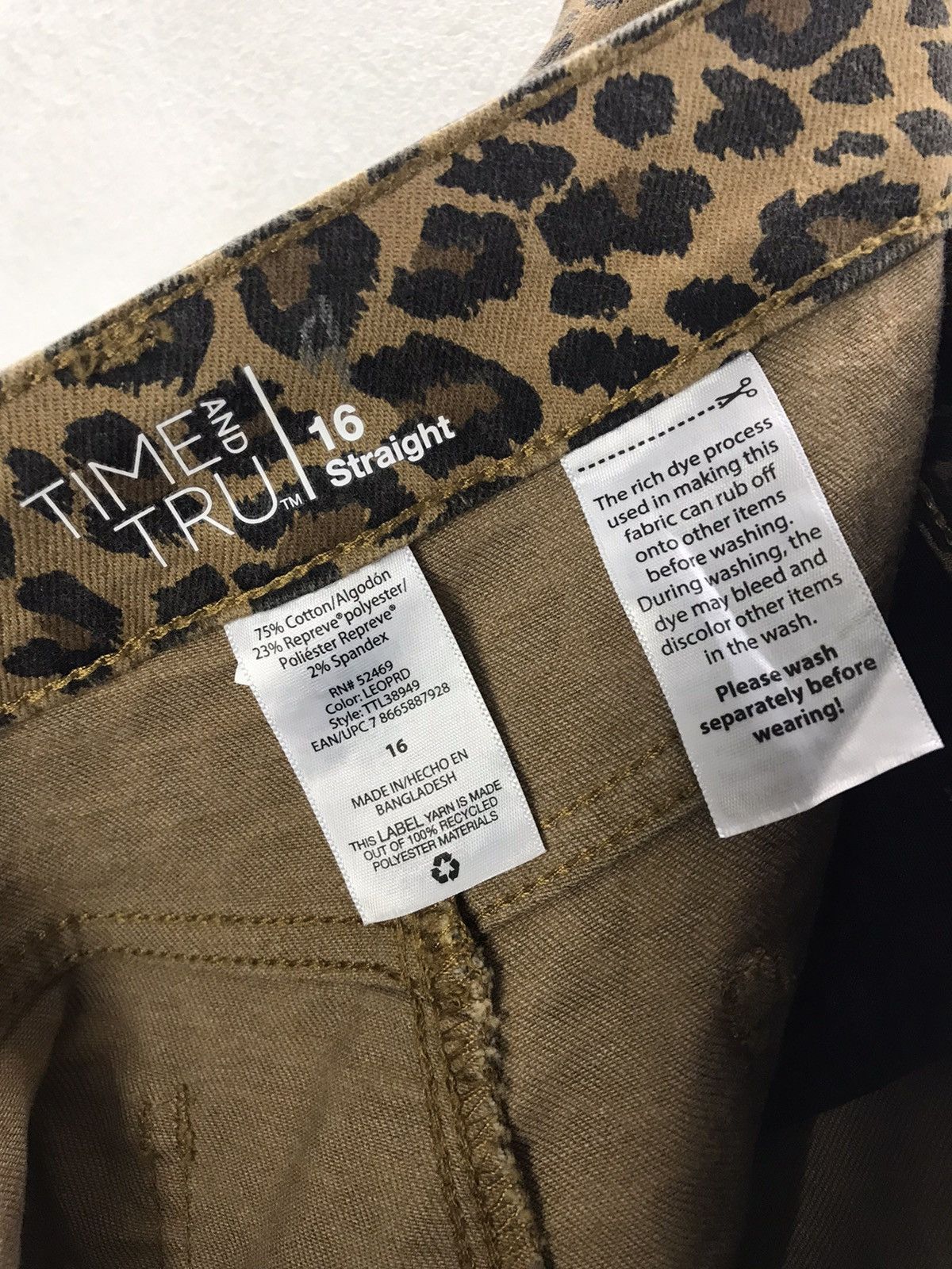 Designer Time And True Leopard Printed Pants Size US 34 / EU 50 - 7 Thumbnail