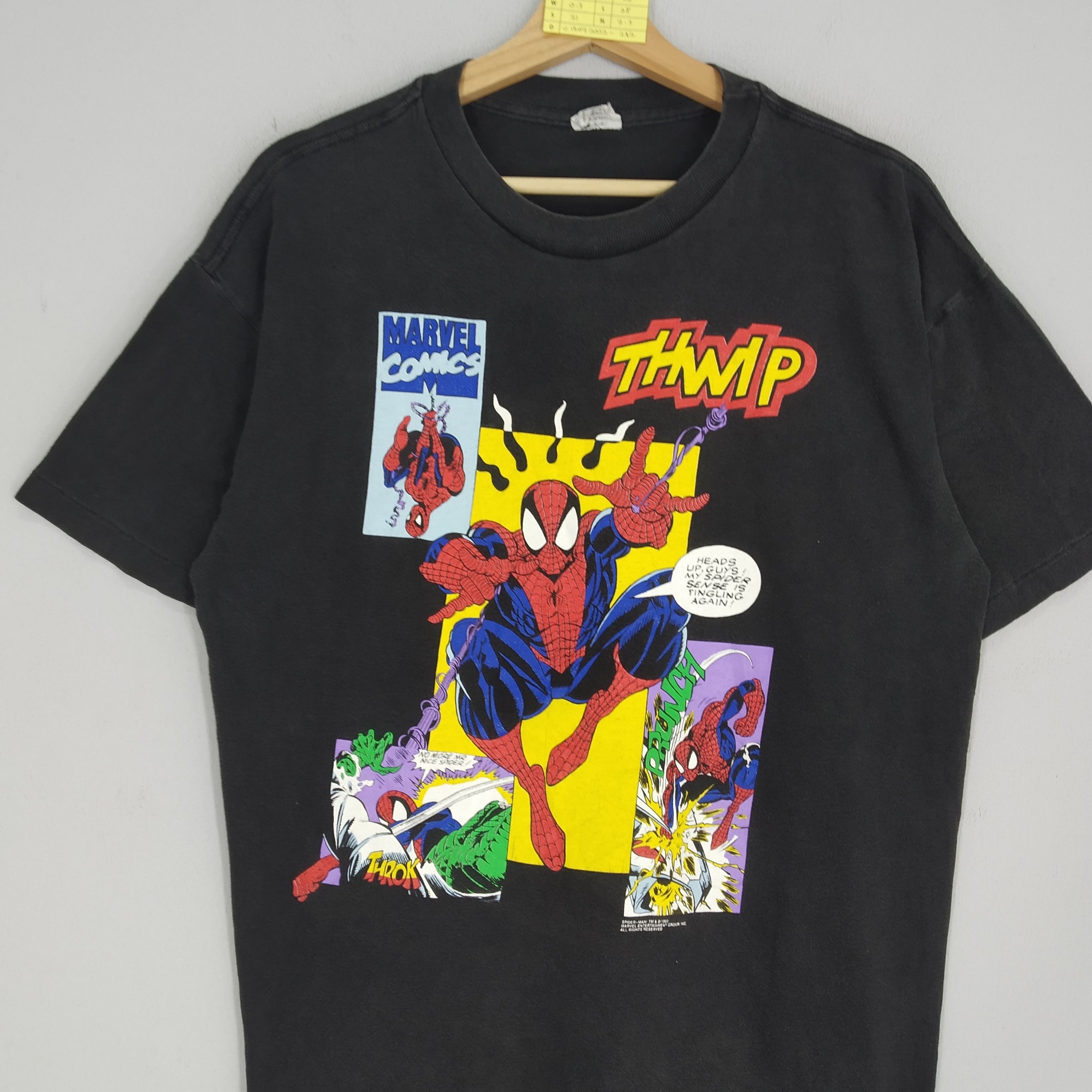 Marvel Comics × Sci-Fi Fantasy × Vintage Vintage 90s Spiderman Superhero Marvel Comics Movie Size US L / EU 52-54 / 3 - 3 Thumbnail