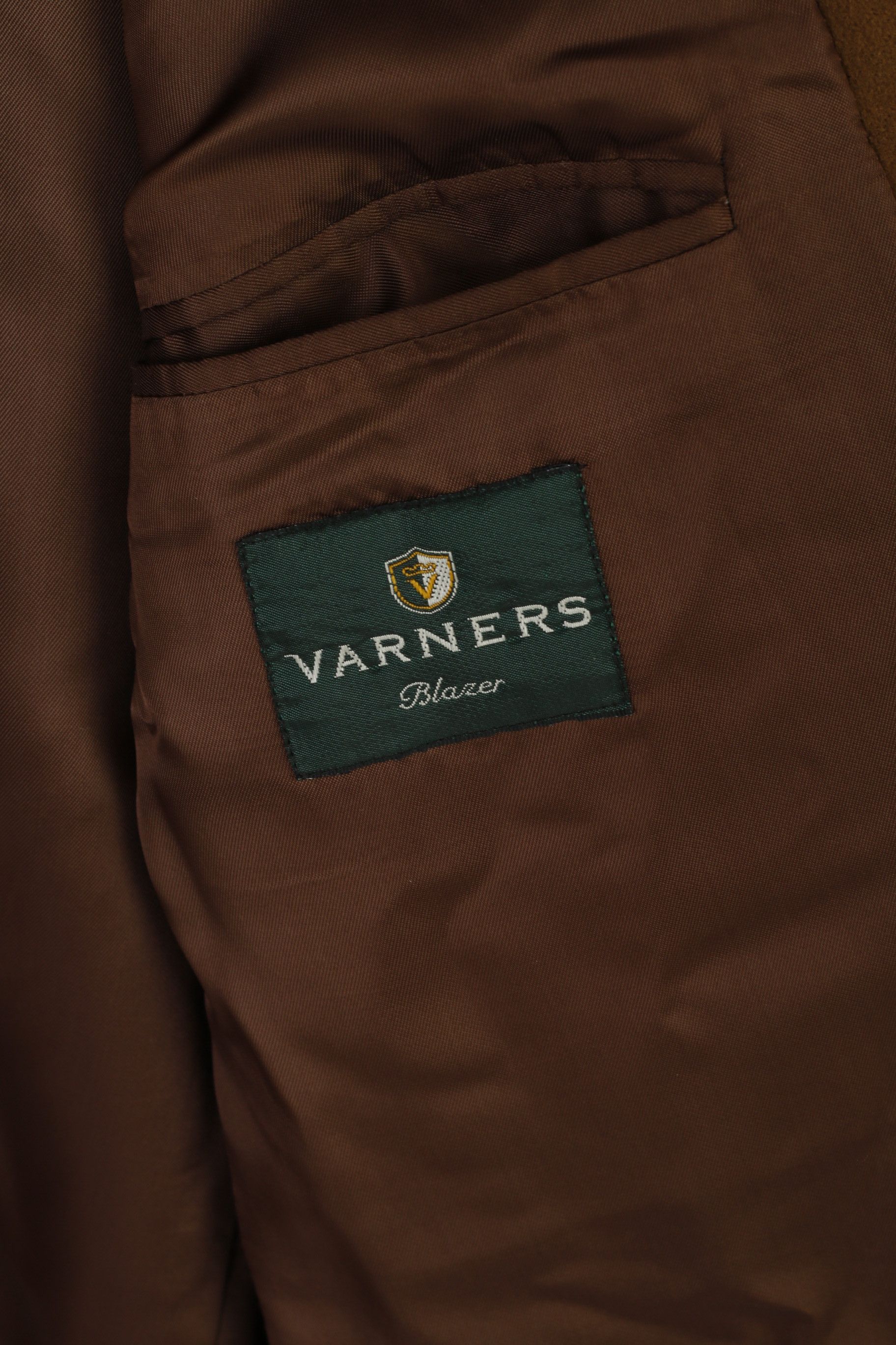 Vintage Varners Men 54 44 Blazer Brown Wool Cashmere 0650 Size 44R - 4 Thumbnail