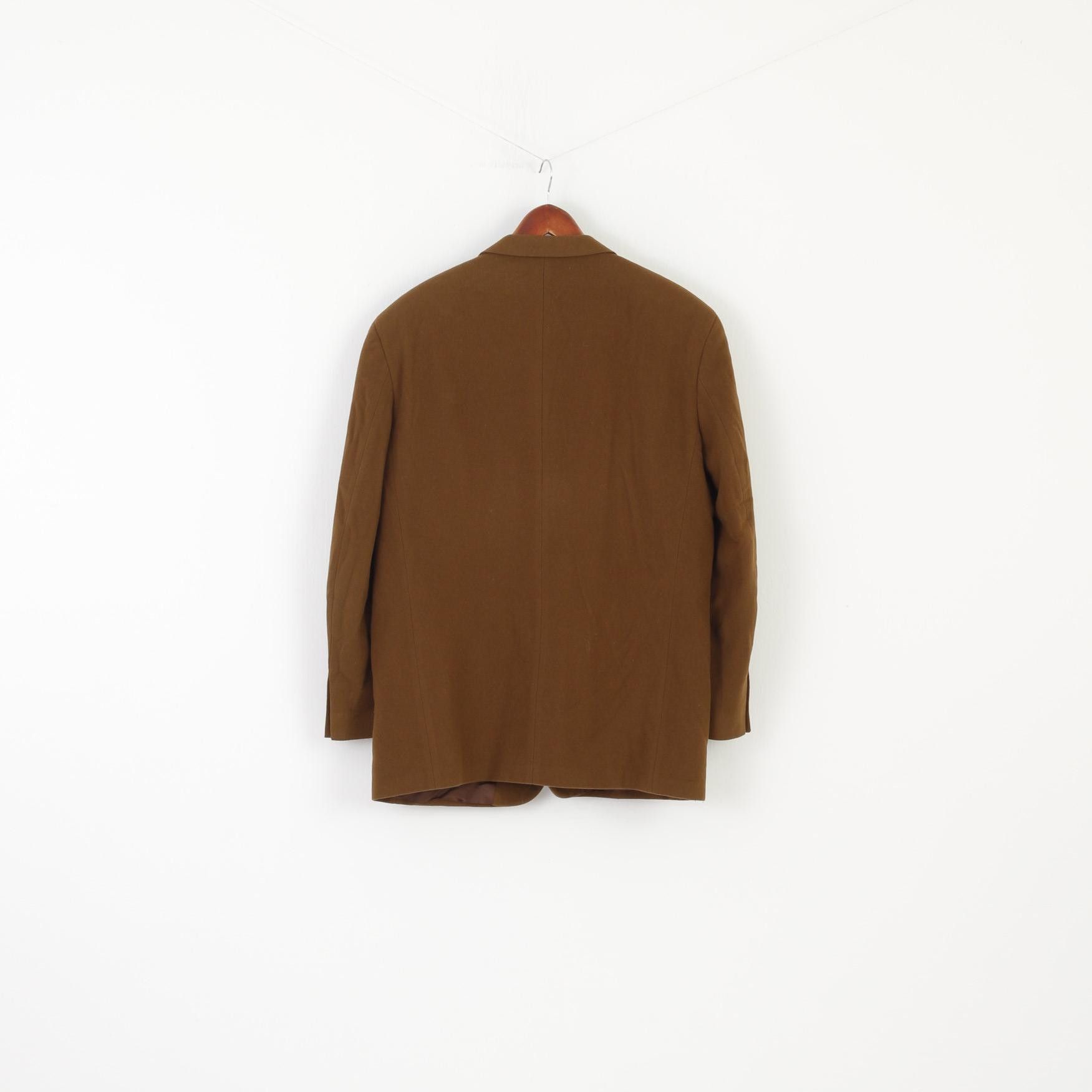 Vintage Varners Men 54 44 Blazer Brown Wool Cashmere 0650 Size 44R - 7 Thumbnail