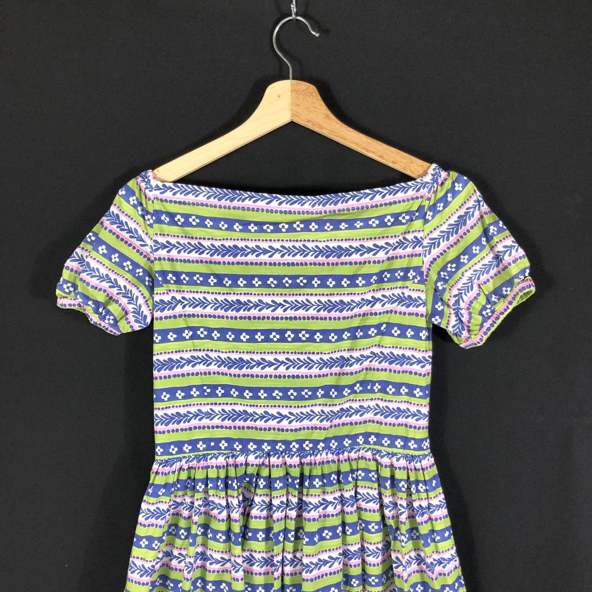 Prada Prada Boat Neck Abstract Stripes Summer Dress Size S / US 4 / IT 40 - 5 Thumbnail