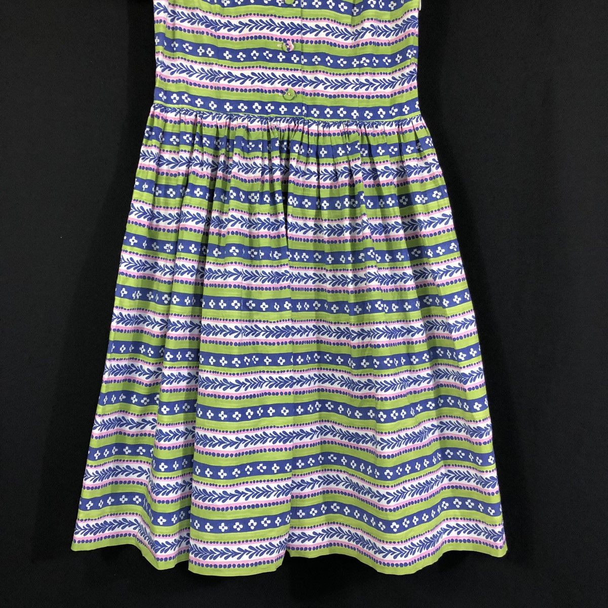 Prada Prada Boat Neck Abstract Stripes Summer Dress Size S / US 4 / IT 40 - 4 Thumbnail