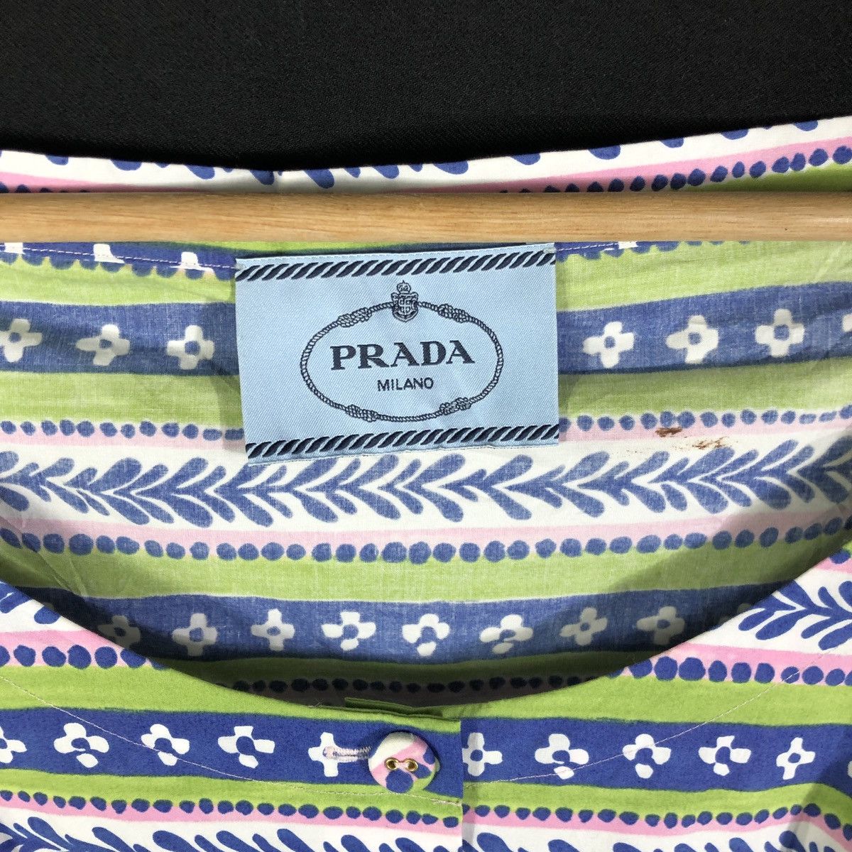 Prada Prada Boat Neck Abstract Stripes Summer Dress Size S / US 4 / IT 40 - 9 Thumbnail
