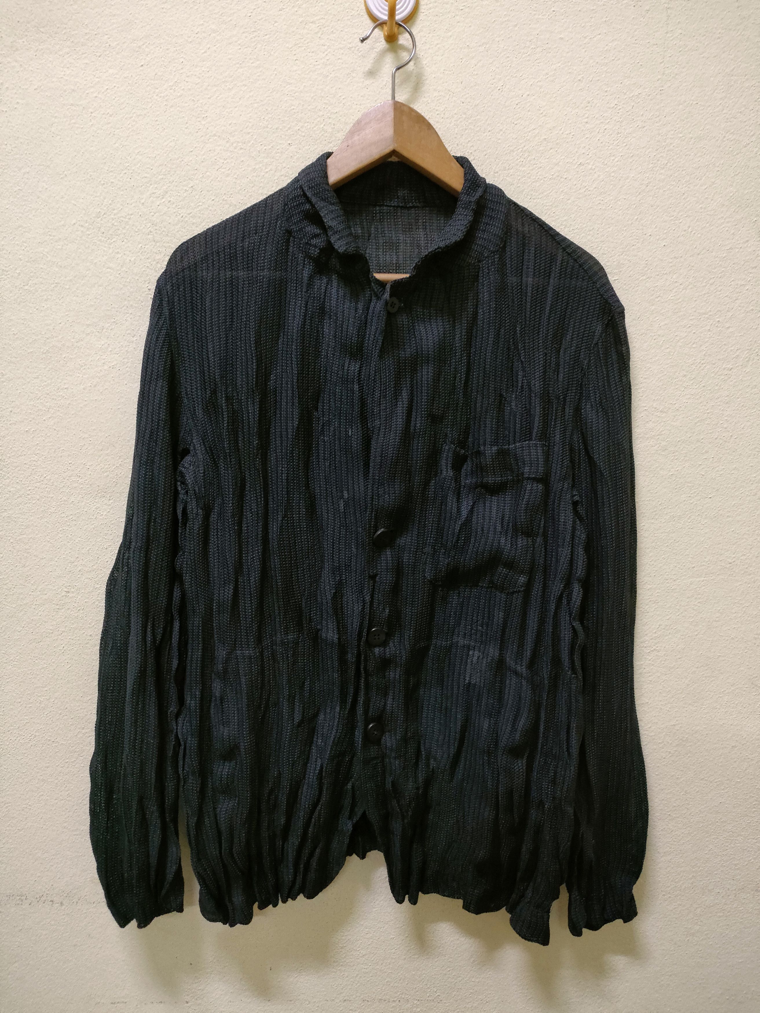 Issey Miyake Issey Miyake Men Net Button Ups Size US L / EU 52-54 / 3 - 1 Thumbnail