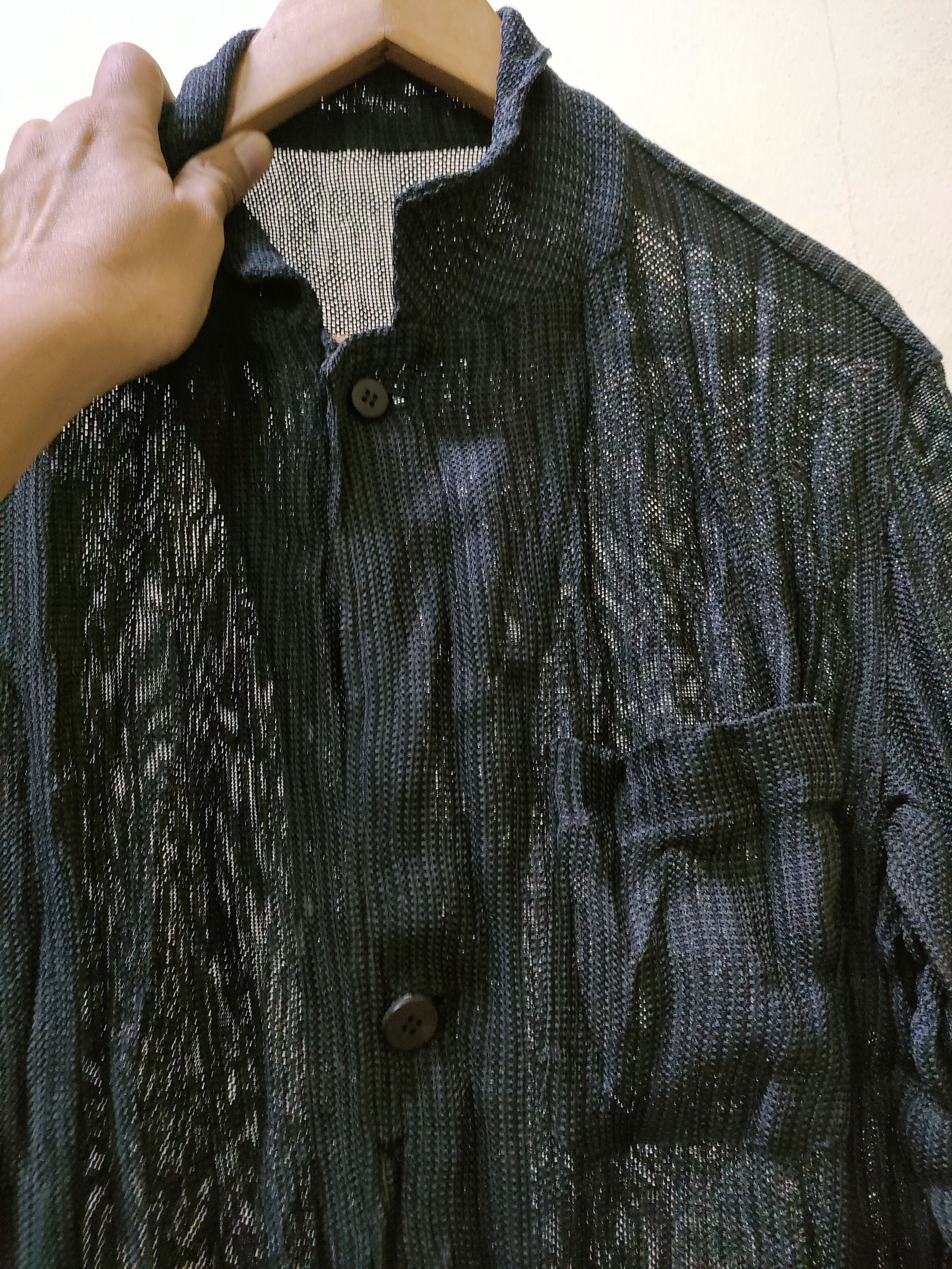 Issey Miyake Issey Miyake Men Net Button Ups Size US L / EU 52-54 / 3 - 8 Thumbnail