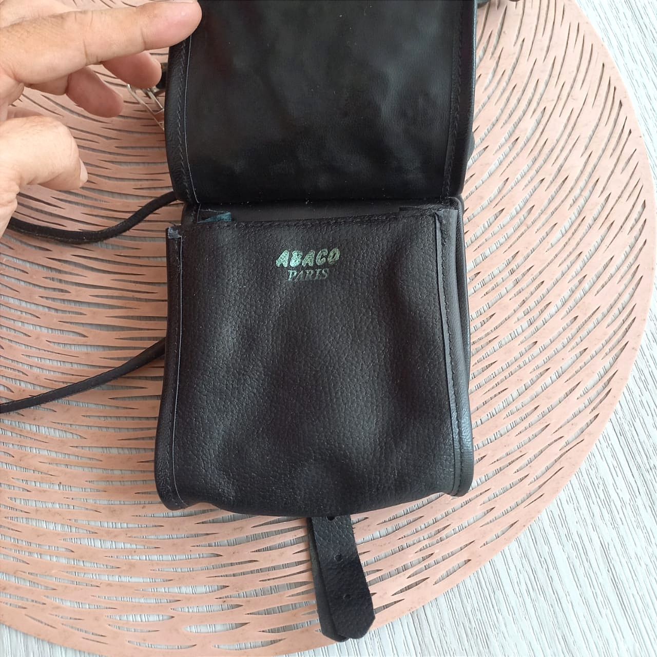 Japanese Brand Vintage ABACO Studded Crossbody Leather Pouch Bag Size ONE SIZE - 7 Thumbnail