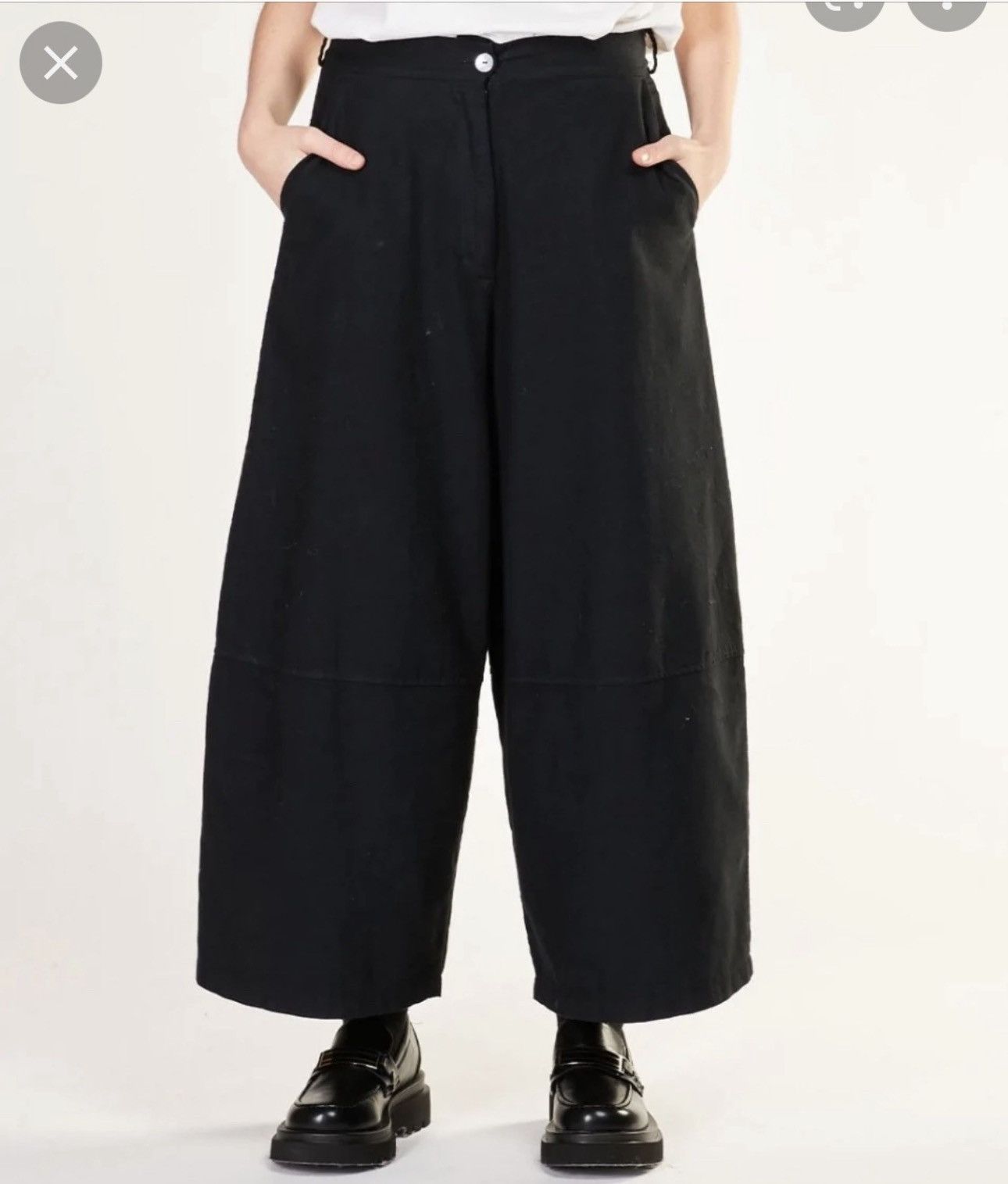 CABANE de ZUCCa Zucca Curved Seam Wide Leg Trousers Size US 29 - 13 Thumbnail