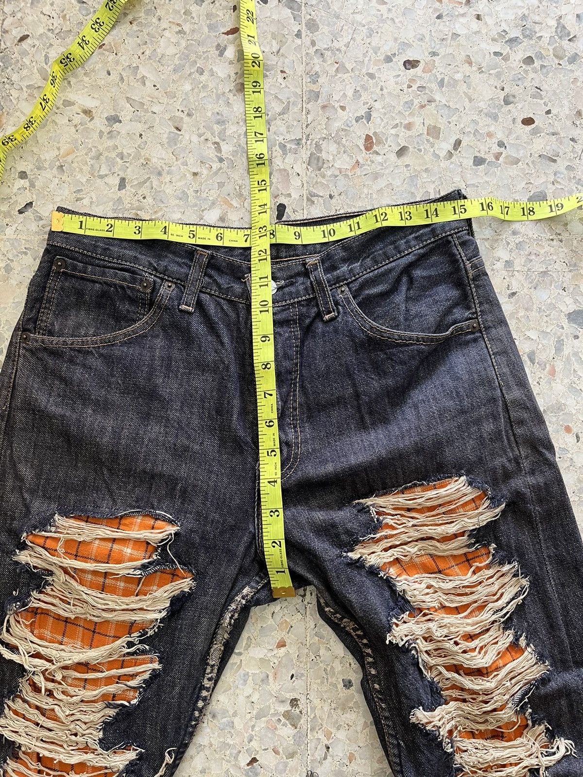 Levi's Vintage Levi’s distress Jeans Kurt Cobain design Size US 30 / EU 46 - 8 Thumbnail