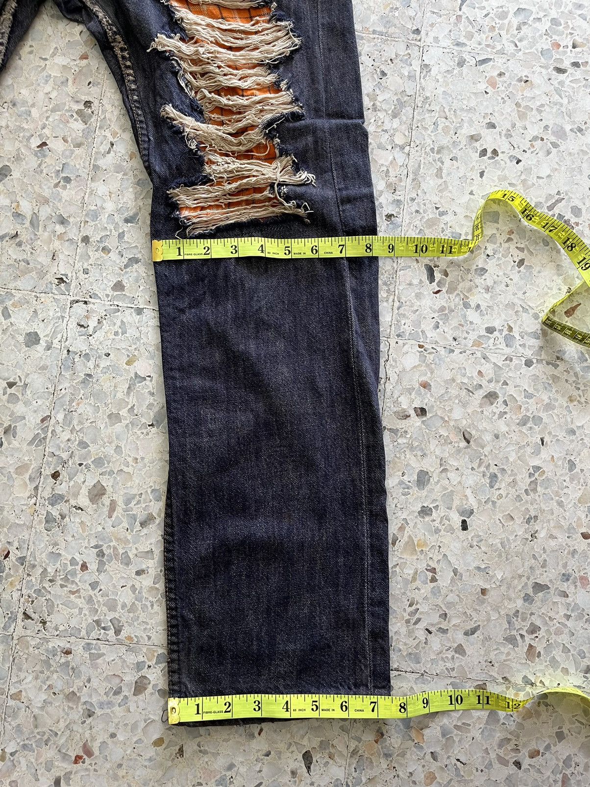 Levi's Vintage Levi’s distress Jeans Kurt Cobain design Size US 30 / EU 46 - 10 Thumbnail