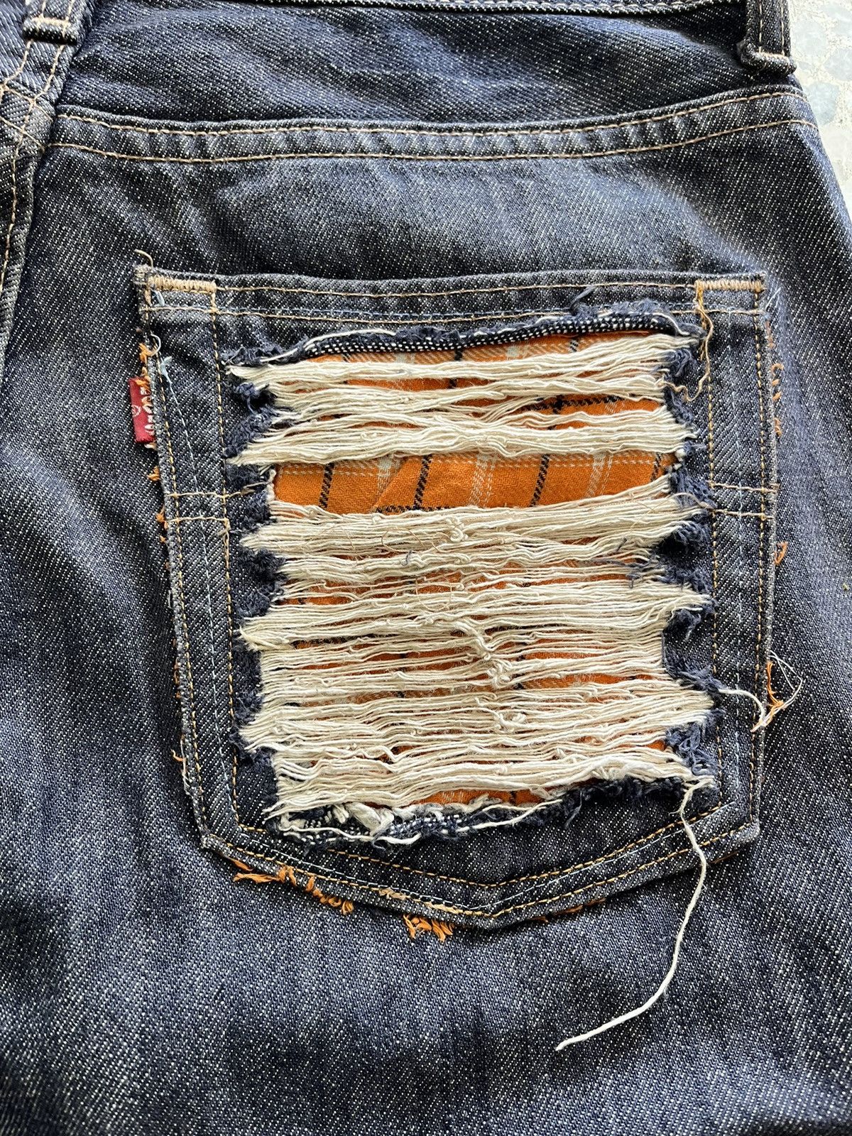 Levi's Vintage Levi’s distress Jeans Kurt Cobain design Size US 30 / EU 46 - 3 Thumbnail