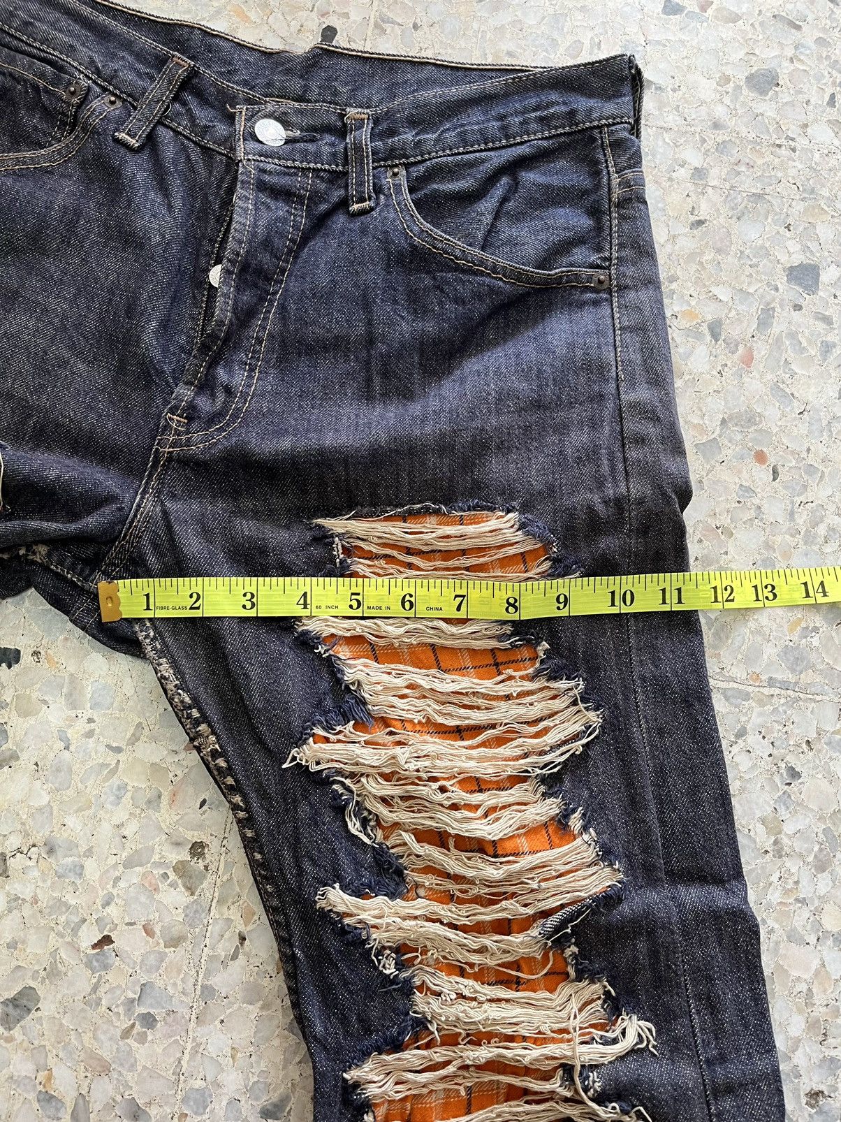 Levi's Vintage Levi’s distress Jeans Kurt Cobain design Size US 30 / EU 46 - 11 Thumbnail