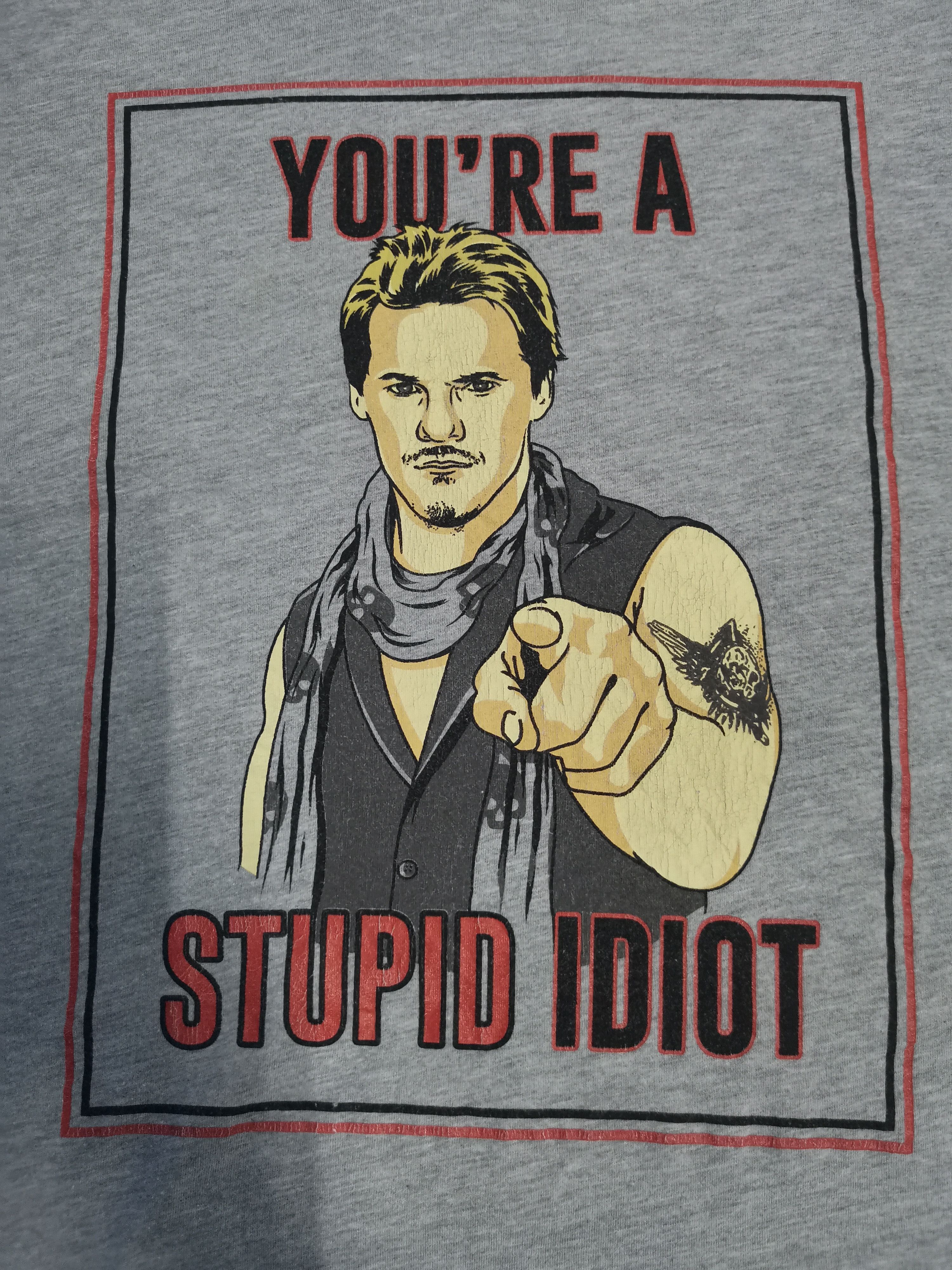 WCW/nWo Chris Jericho You're a Stupid Idiot Wrestling Tee WWF WWE Size US L / EU 52-54 / 3 - 1 Thumbnail