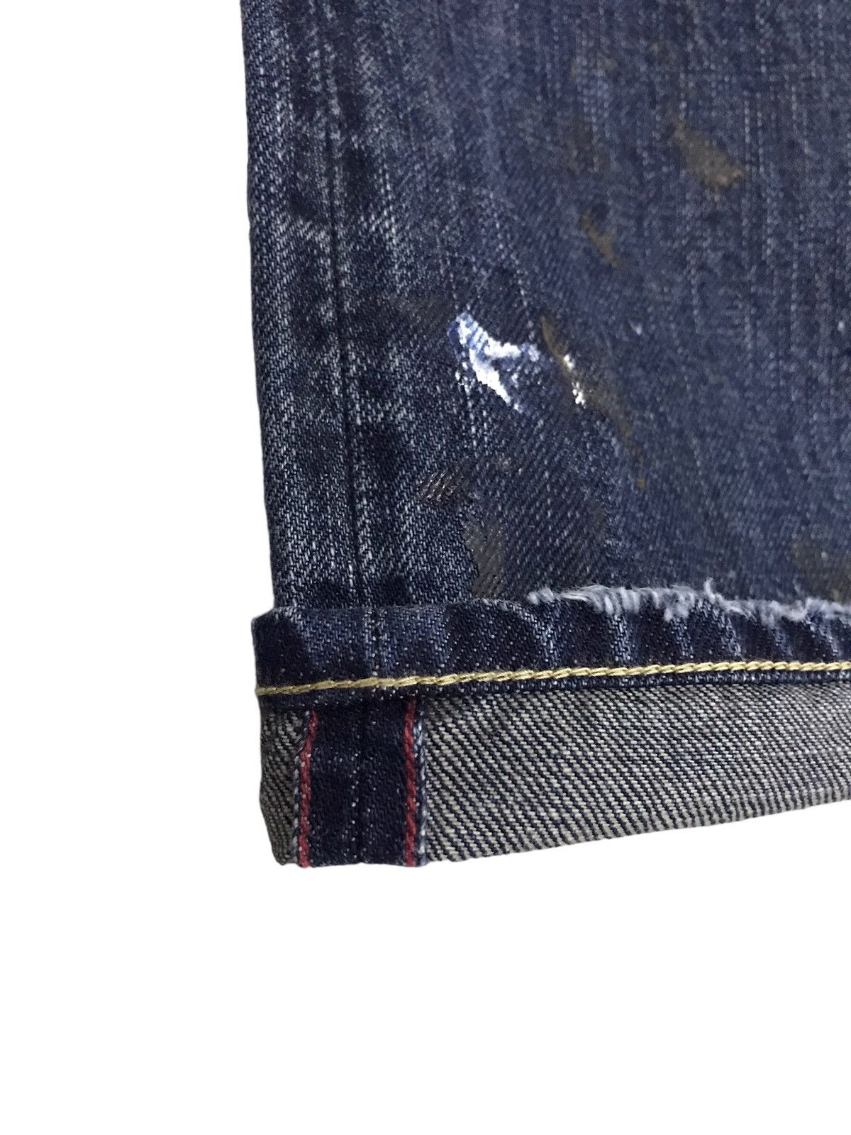 45rpm 45rpm Studio Horsehide Rusty Paint Splatter Selvedge Jeans Size US 29 - 8 Thumbnail