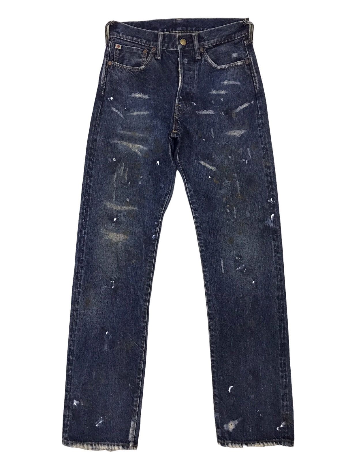45rpm 45rpm Studio Horsehide Rusty Paint Splatter Selvedge Jeans Size US 29 - 1 Thumbnail