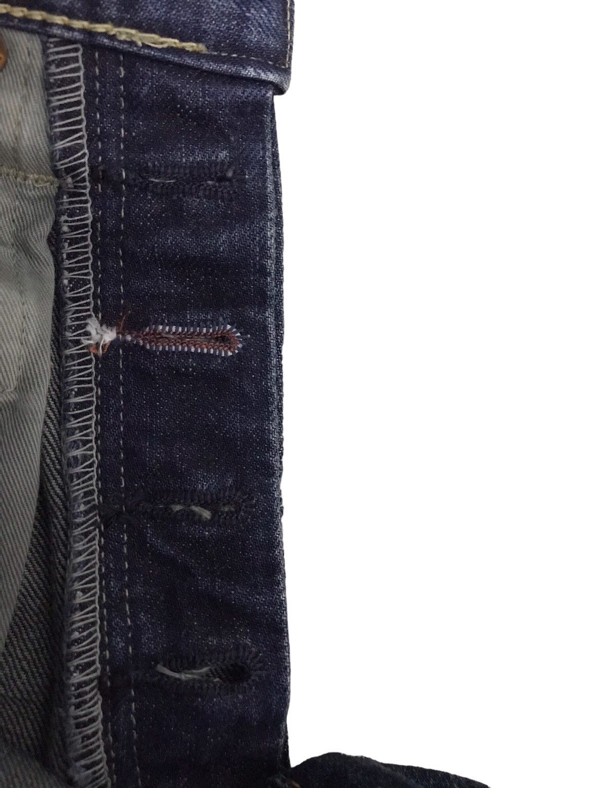 45rpm 45rpm Studio Horsehide Rusty Paint Splatter Selvedge Jeans Size US 29 - 19 Thumbnail