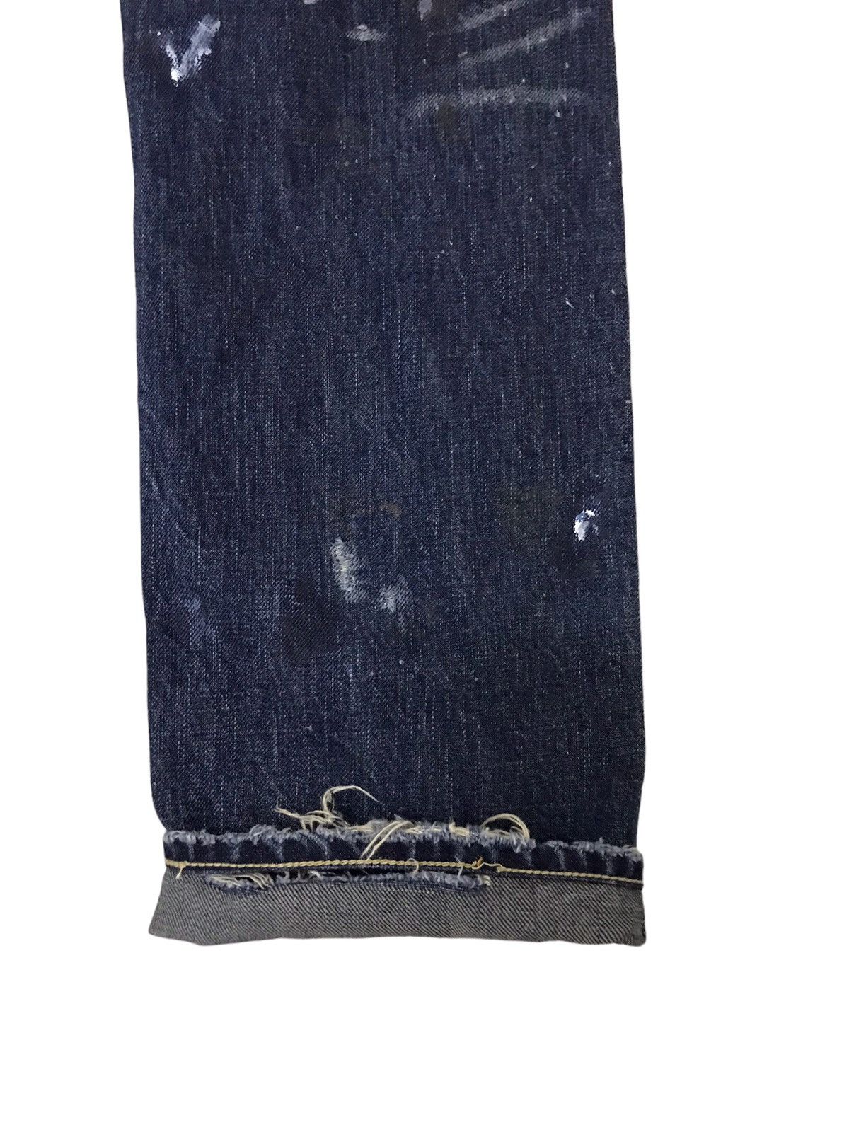 45rpm 45rpm Studio Horsehide Rusty Paint Splatter Selvedge Jeans Size US 29 - 12 Thumbnail