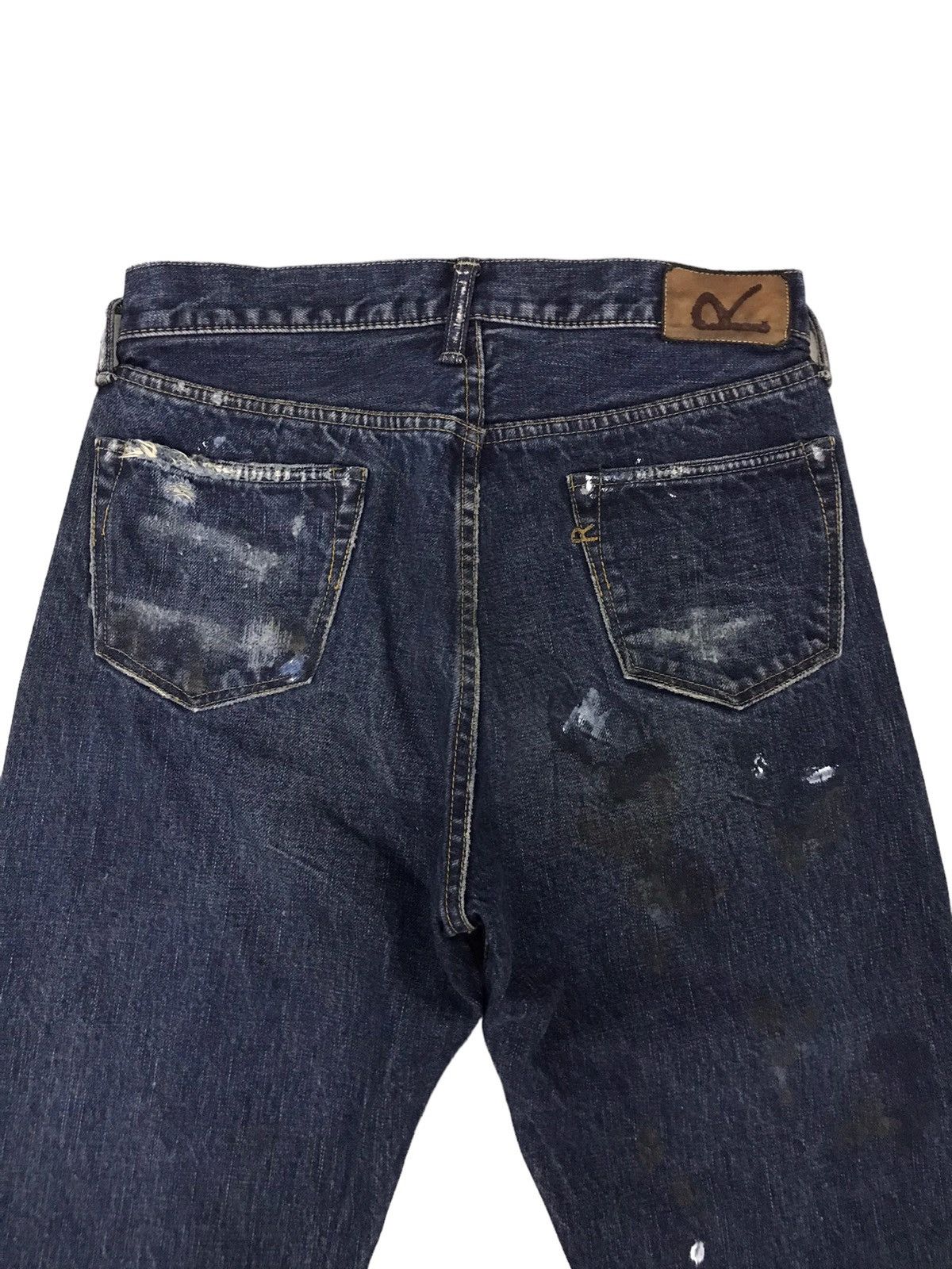 45rpm 45rpm Studio Horsehide Rusty Paint Splatter Selvedge Jeans Size US 29 - 13 Thumbnail