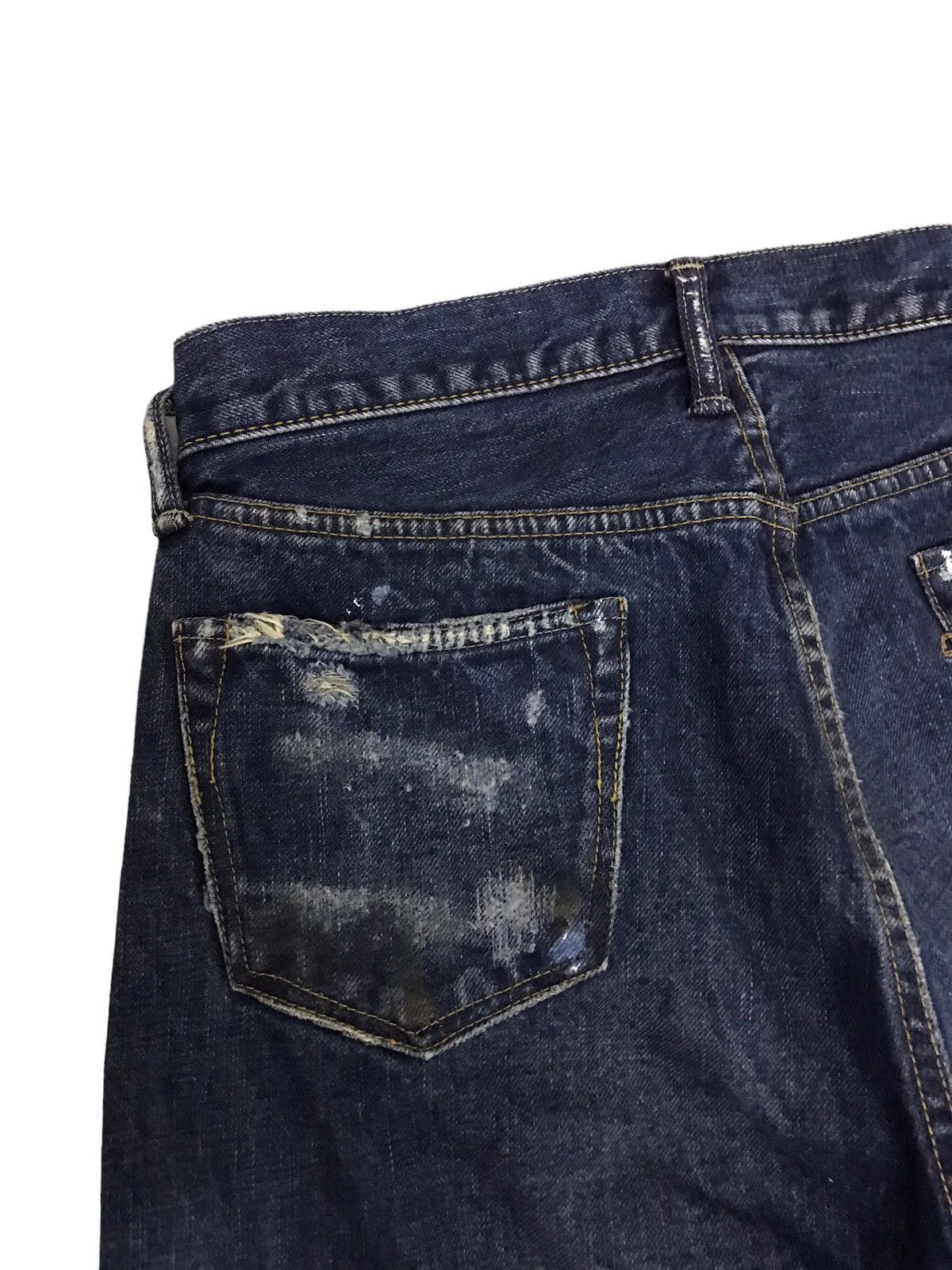 45rpm 45rpm Studio Horsehide Rusty Paint Splatter Selvedge Jeans Size US 29 - 14 Thumbnail