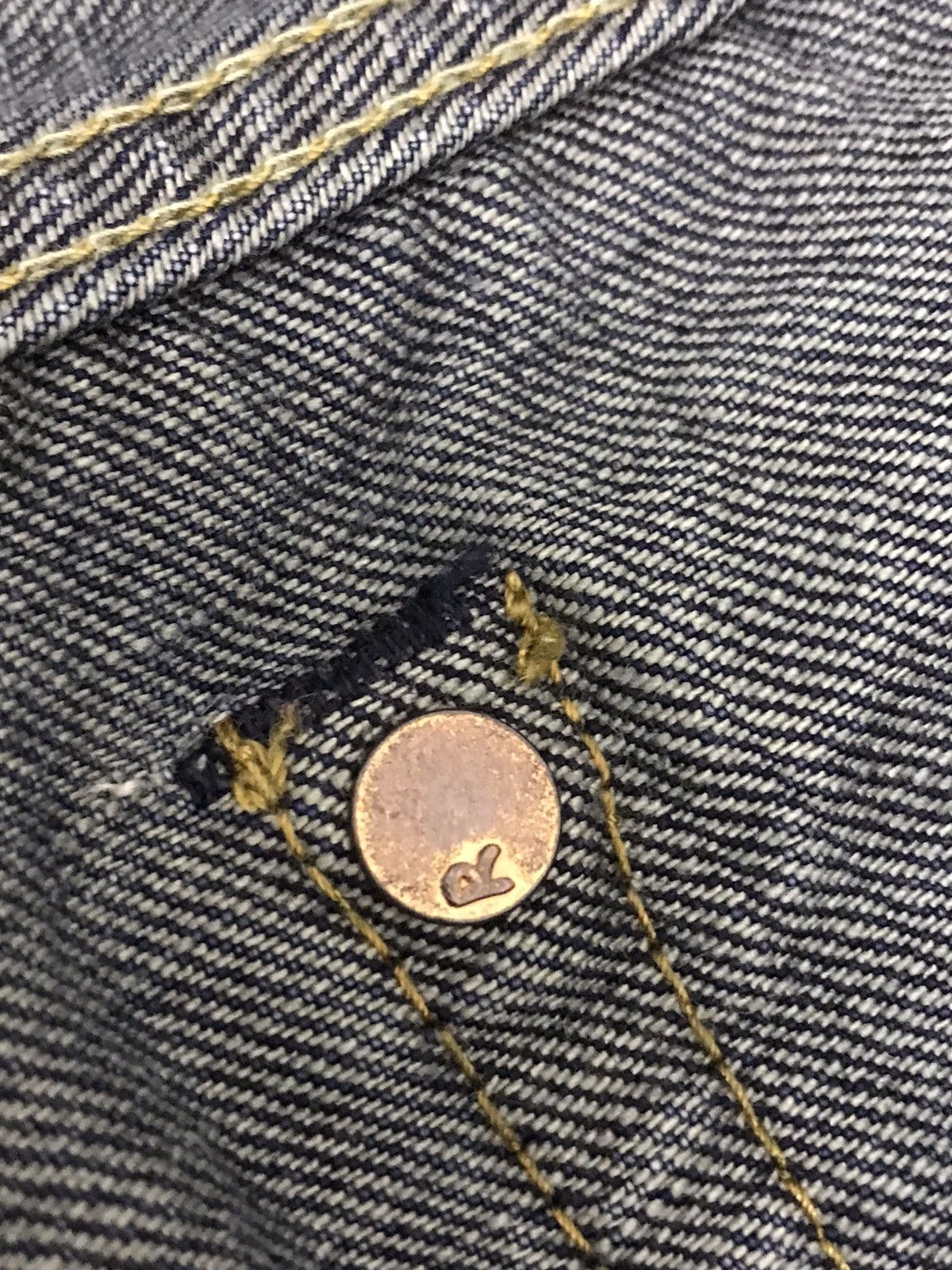 45rpm 45rpm Studio Horsehide Rusty Paint Splatter Selvedge Jeans Size US 29 - 24 Thumbnail