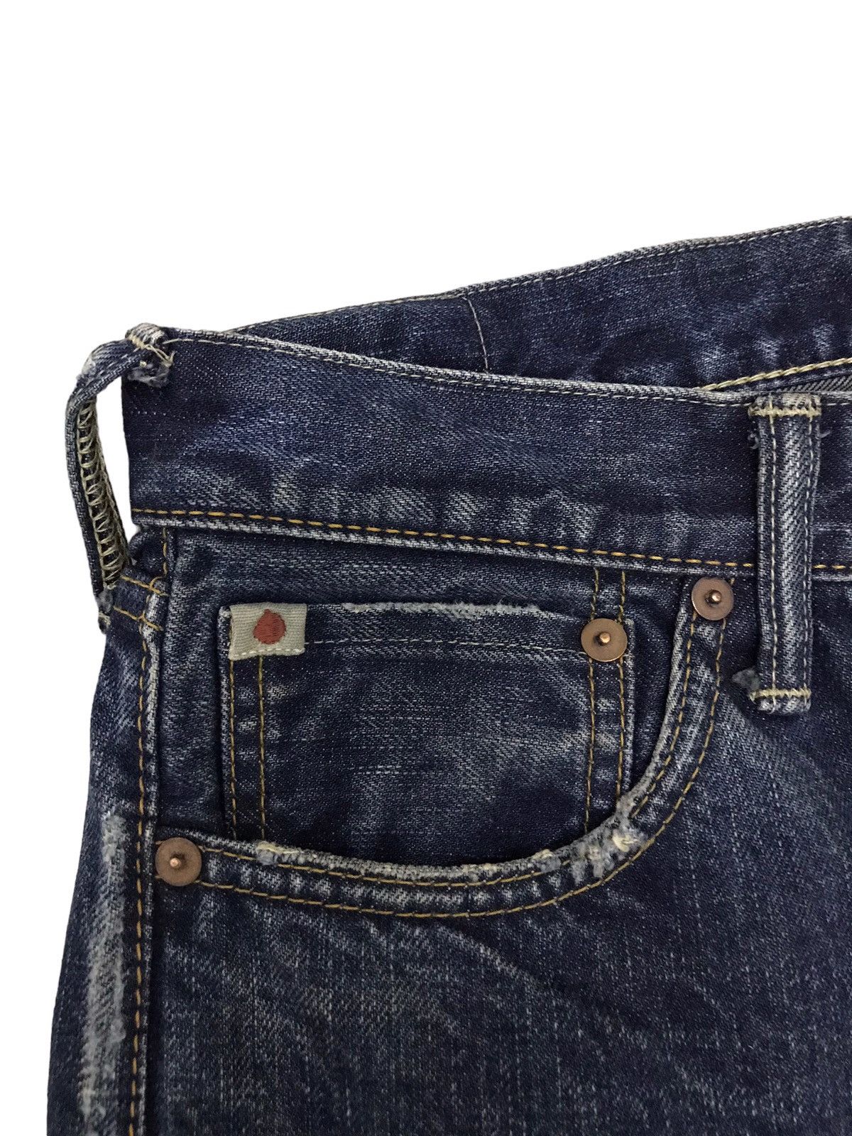 45rpm 45rpm Studio Horsehide Rusty Paint Splatter Selvedge Jeans Size US 29 - 6 Thumbnail
