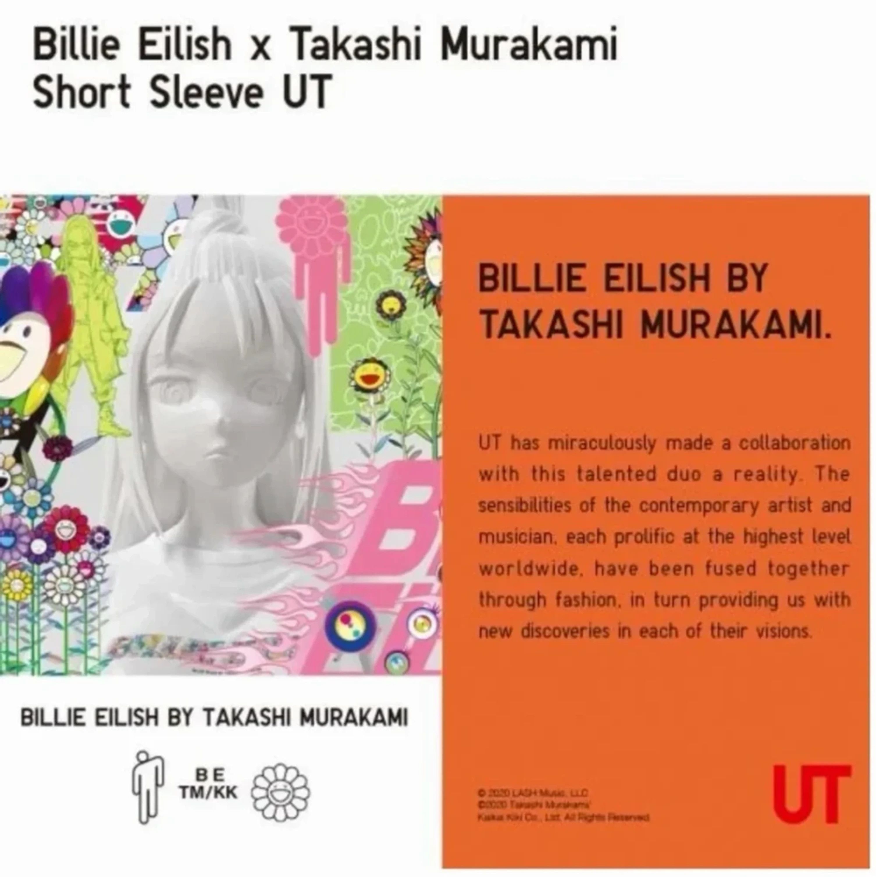 Takashi Murakami Takashi Murakami x Billie Eilish Tee Designer Issey Yohji Size US M / EU 48-50 / 2 - 7 Thumbnail