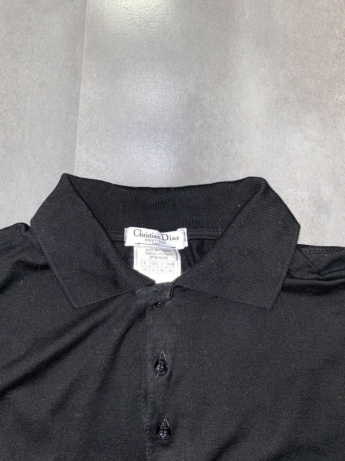 Dior Vintage Christian Dior Black Longsleeve T-Shirt Size US L / EU 52-54 / 3 - 9 Thumbnail