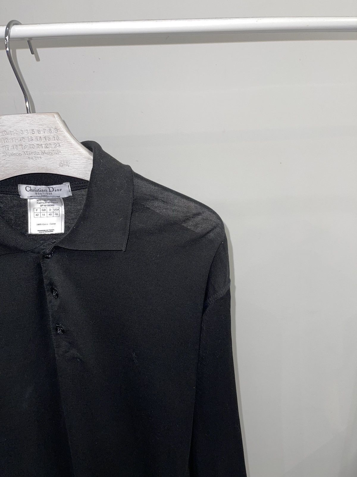 Dior Vintage Christian Dior Black Longsleeve T-Shirt Size US L / EU 52-54 / 3 - 2 Thumbnail