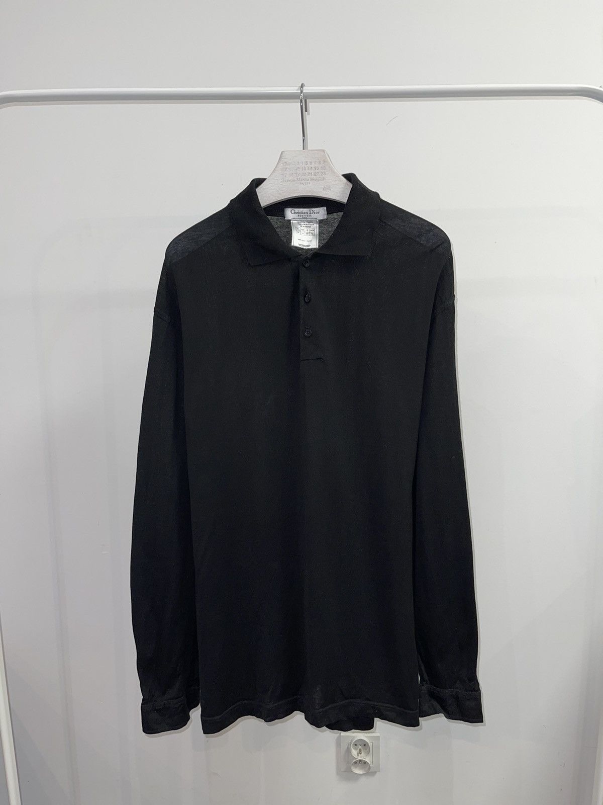 Dior Vintage Christian Dior Black Longsleeve T-Shirt Size US L / EU 52-54 / 3 - 1 Thumbnail