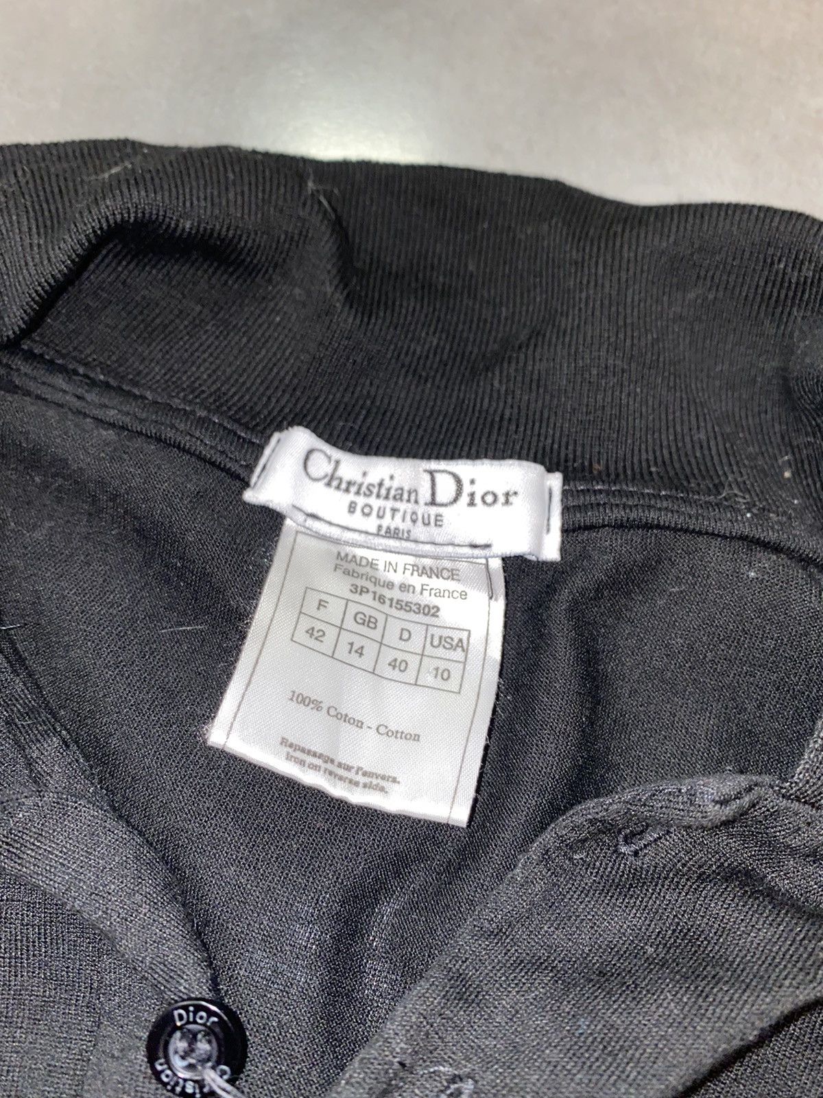 Dior Vintage Christian Dior Black Longsleeve T-Shirt Size US L / EU 52-54 / 3 - 12 Thumbnail