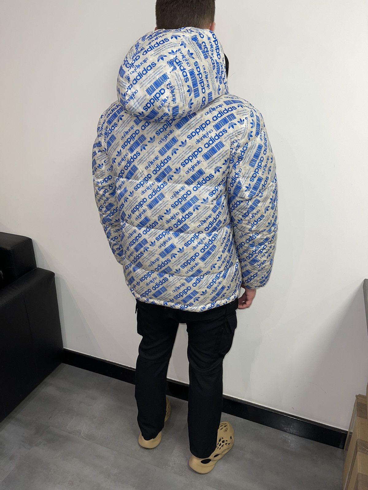 Adidas × Alexander Wang Alexander Wang X Adidas All Over Printed Logo Down Jacket Size US M / EU 48-50 / 2 - 15 Thumbnail