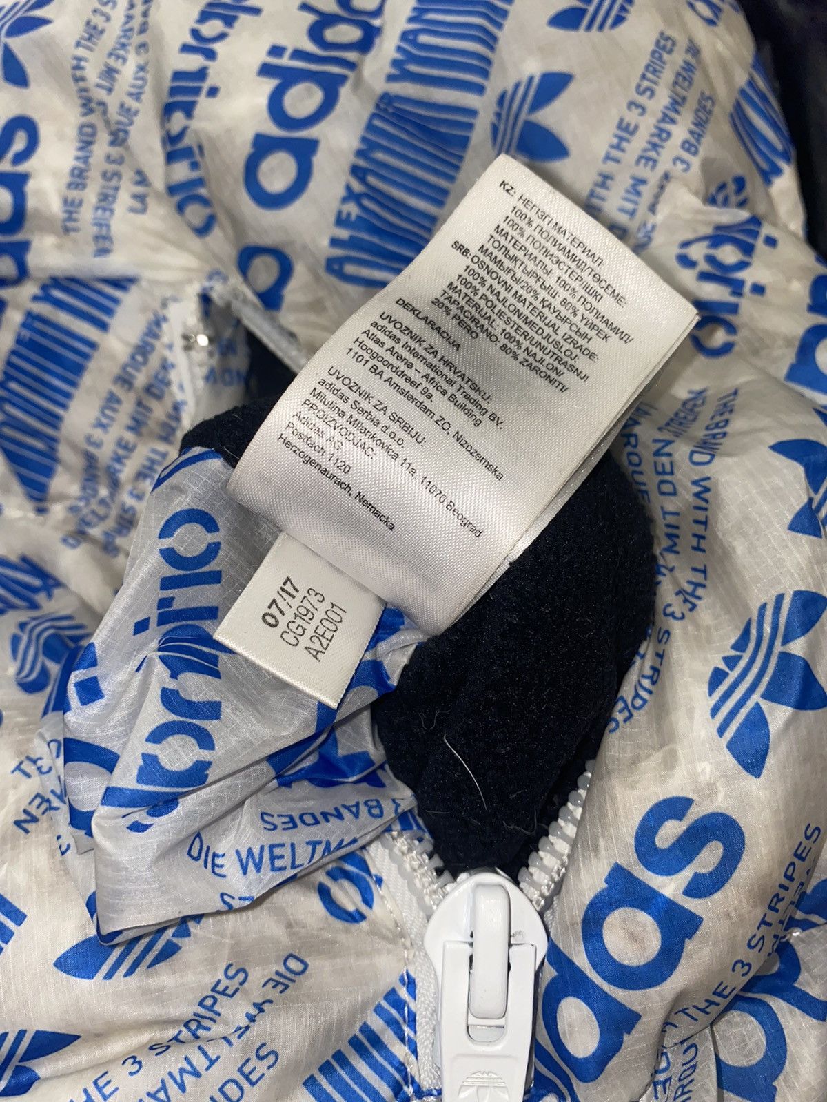 Adidas × Alexander Wang Alexander Wang X Adidas All Over Printed Logo Down Jacket Size US M / EU 48-50 / 2 - 24 Thumbnail