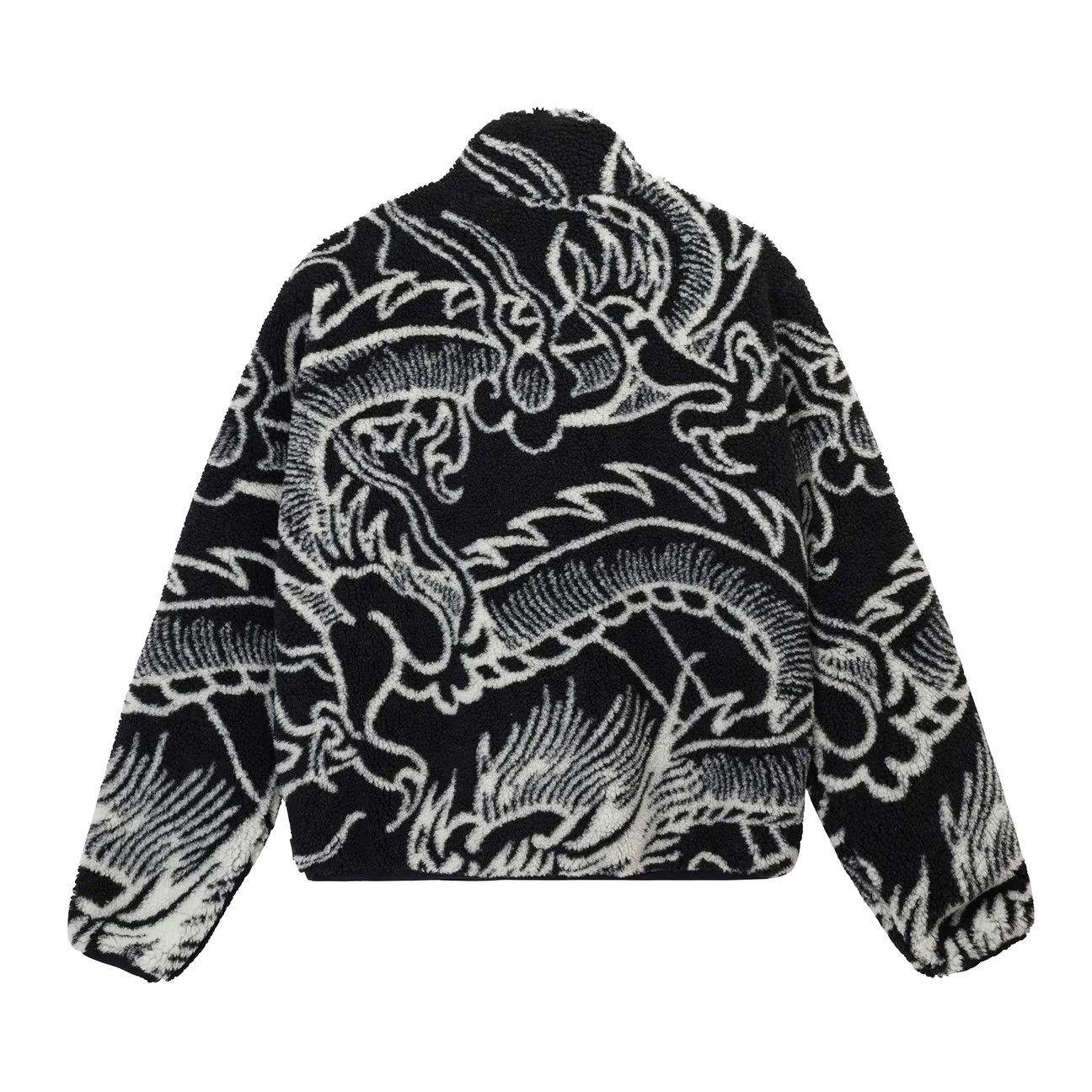 Stussy 💚 Stussy Dragon Sherpa Jacket Black FW22 Large NEW Size US L / EU 52-54 / 3 - 2 Thumbnail