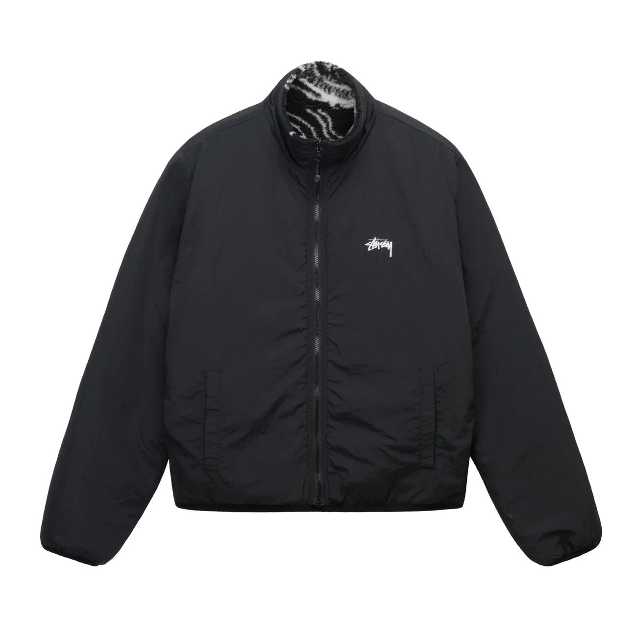Stussy 💚 Stussy Dragon Sherpa Jacket Black FW22 Large NEW Size US L / EU 52-54 / 3 - 3 Thumbnail
