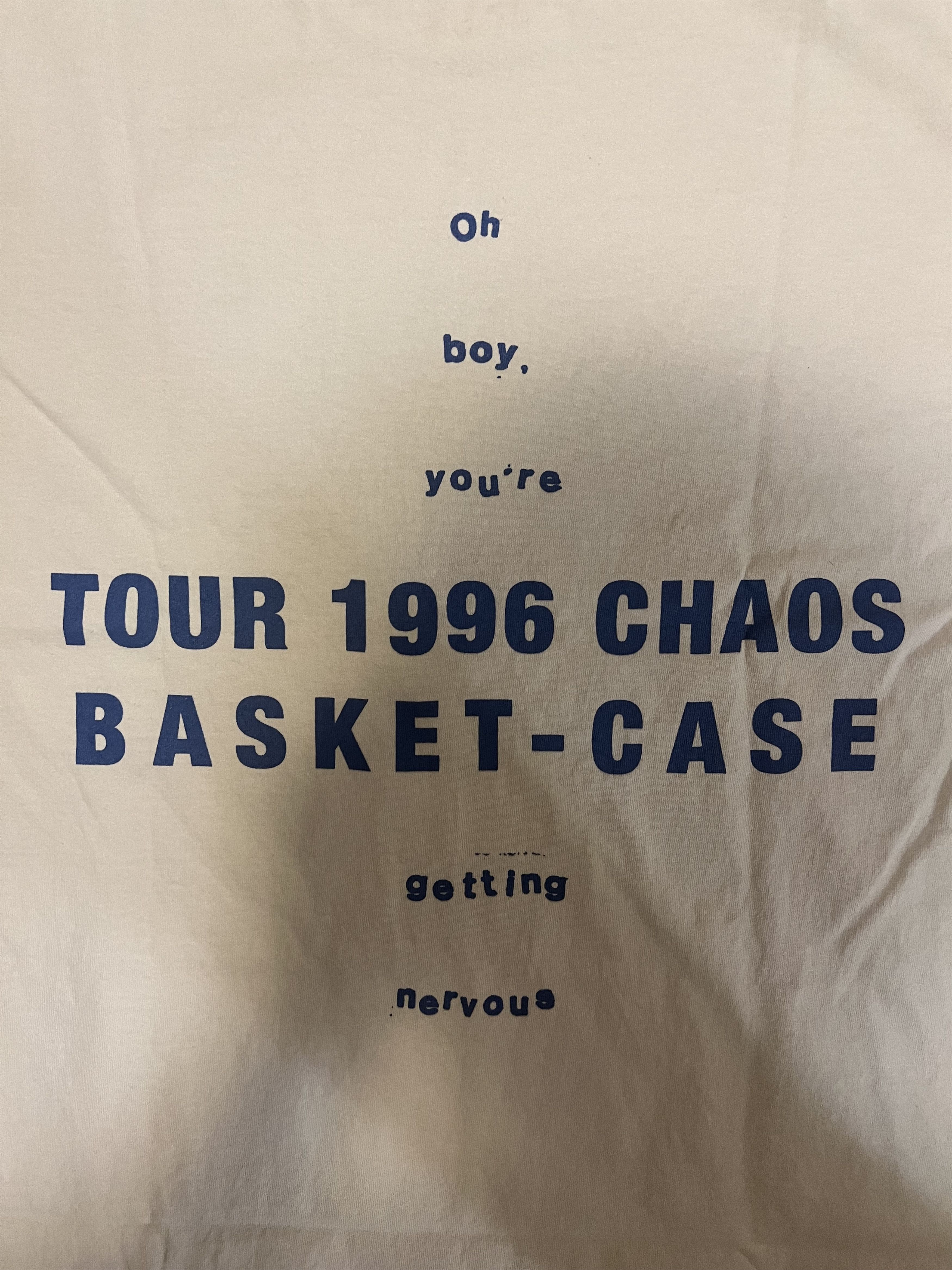 basketcase gallery 💚 Basketcase Gallery 1996 Tour White Tee X-Large NEW Size US XL / EU 56 / 4 - 6 Thumbnail