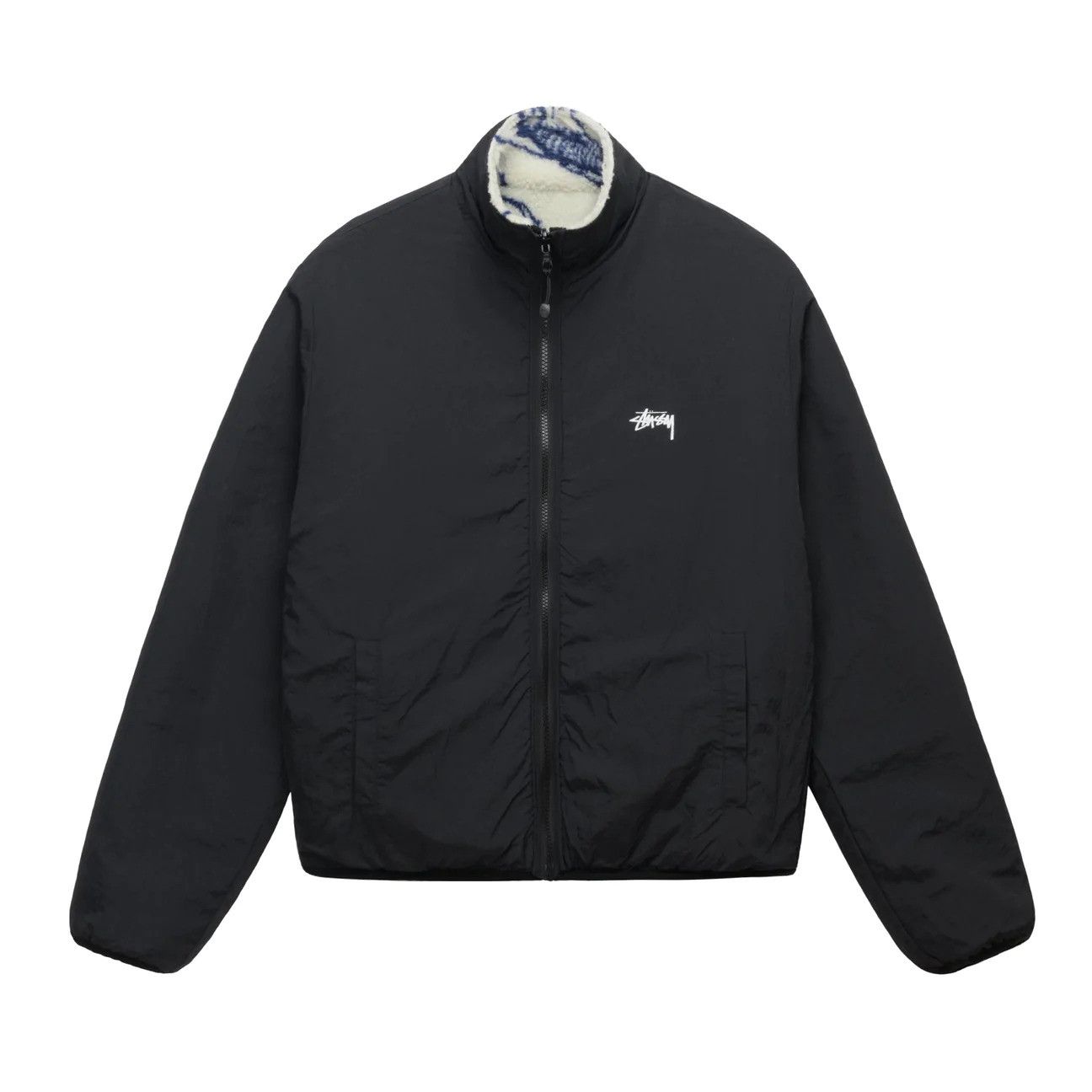 Stussy 💚 FW22 Stussy Dragon Sherpa Jacket White X-Large NEW Size US XL / EU 56 / 4 - 3 Thumbnail