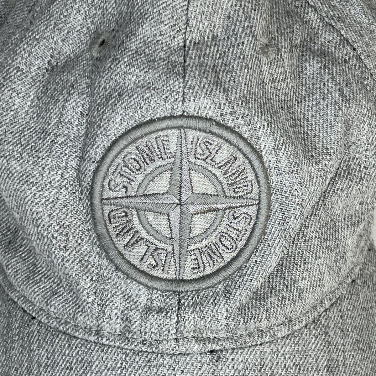 Stone Island Stone Island Grey Cap Hat Big Logo Wind Rose Size ONE SIZE - 5 Thumbnail