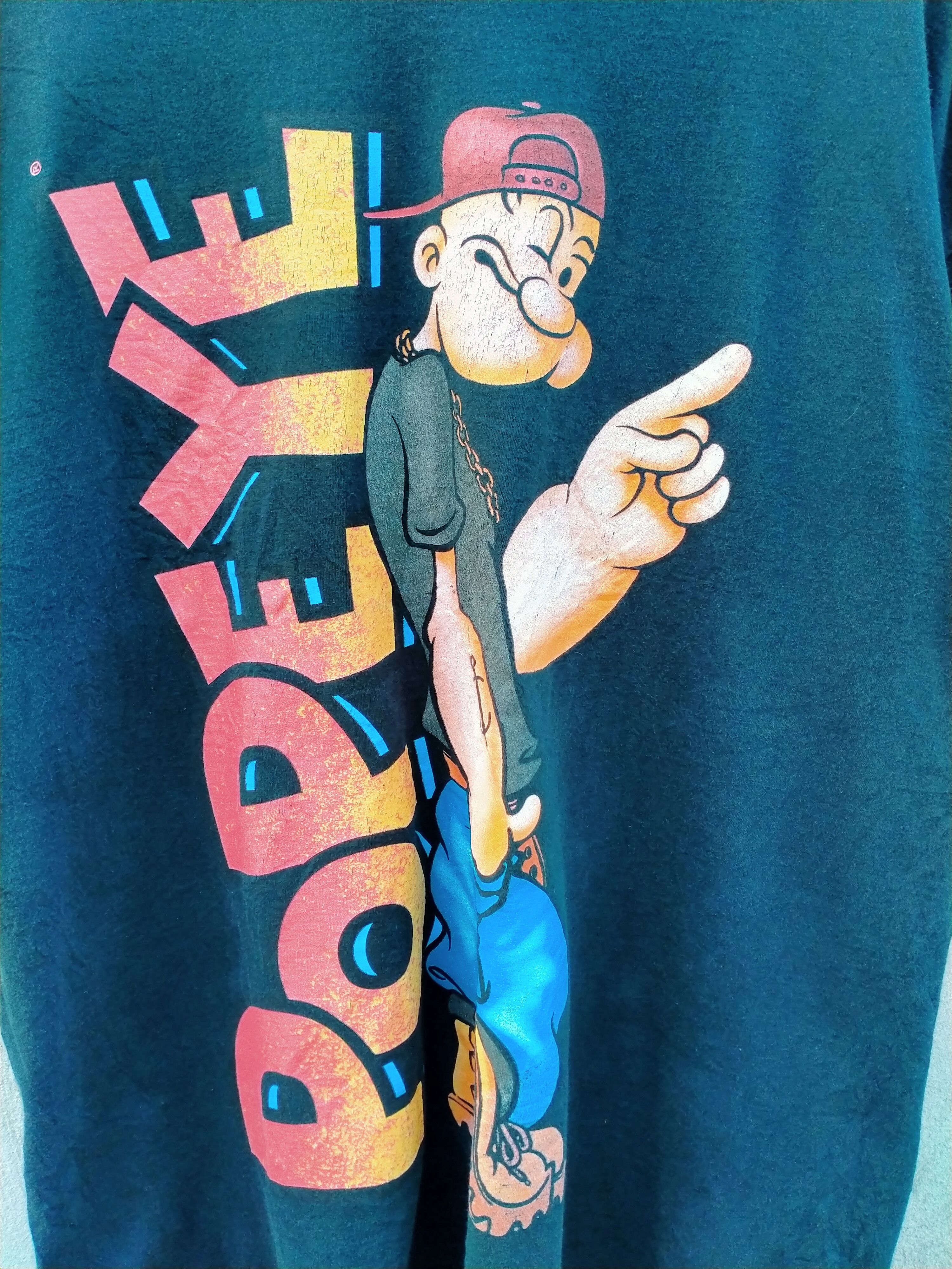 Cartoon Network ⚡️Steals⚡️ Popeye Spellout Printed Tee Size US XL / EU 56 / 4 - 3 Thumbnail