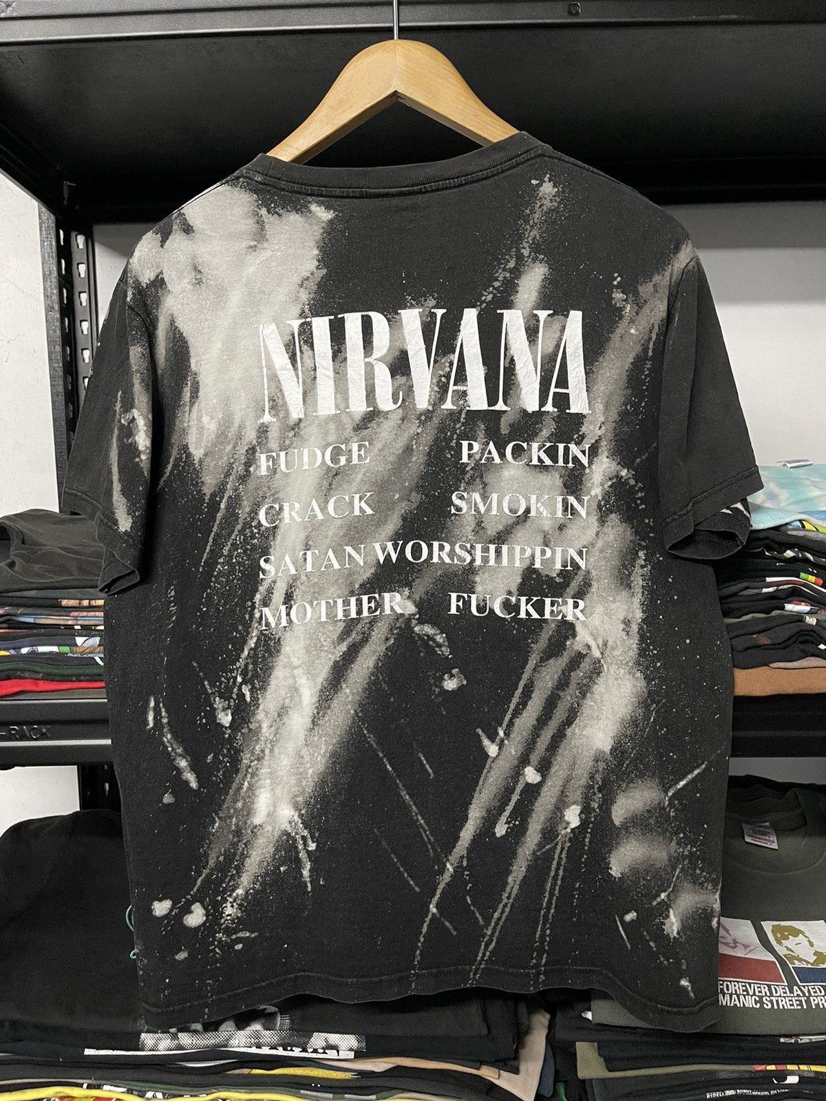 Band Tees Vintage Nirvana Indecisive Bootleg Acid Wash Tee Size US L / EU 52-54 / 3 - 2 Thumbnail