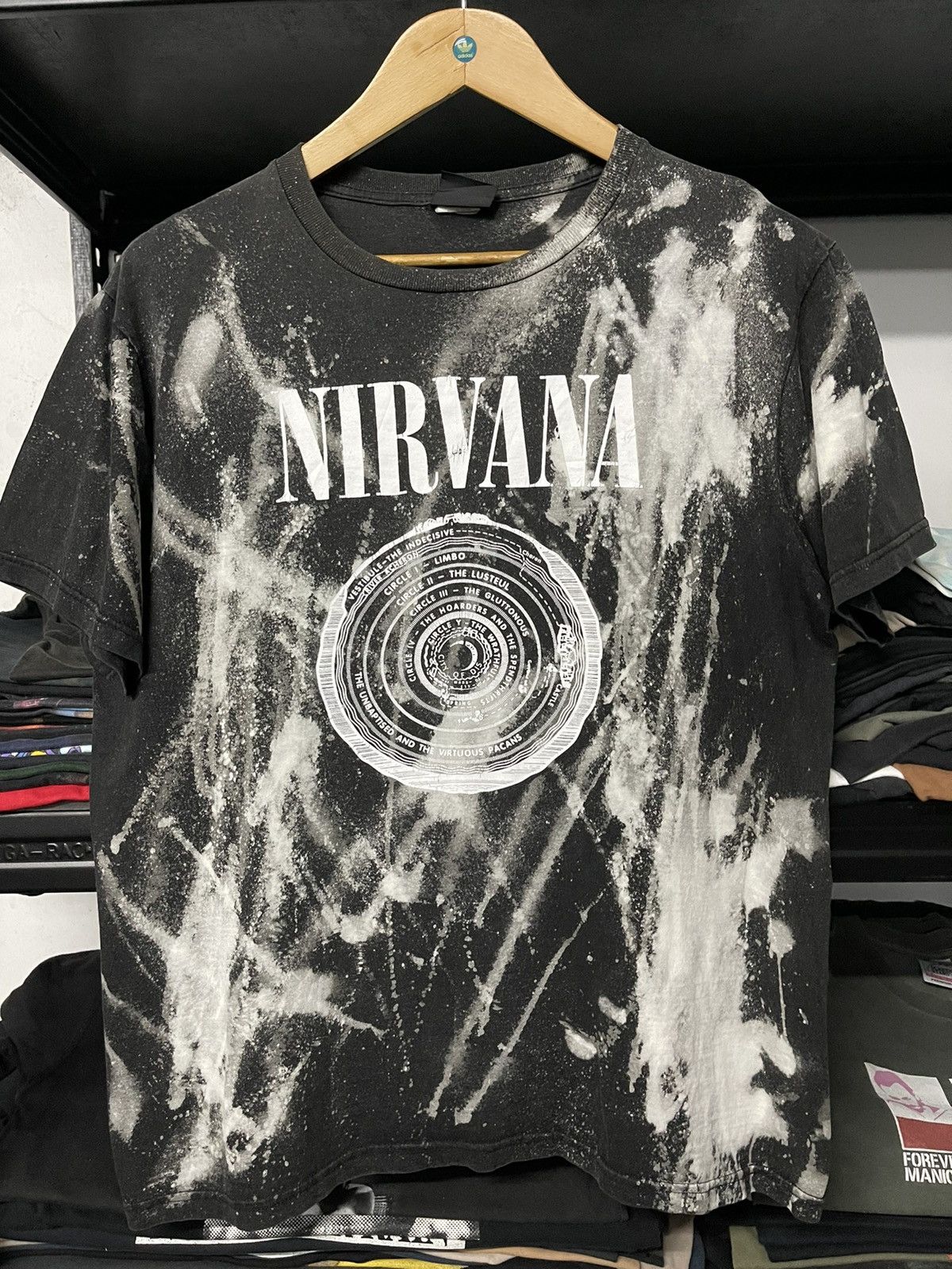 Vintage Nirvana Indecisive Bootleg Acid Wash Tee