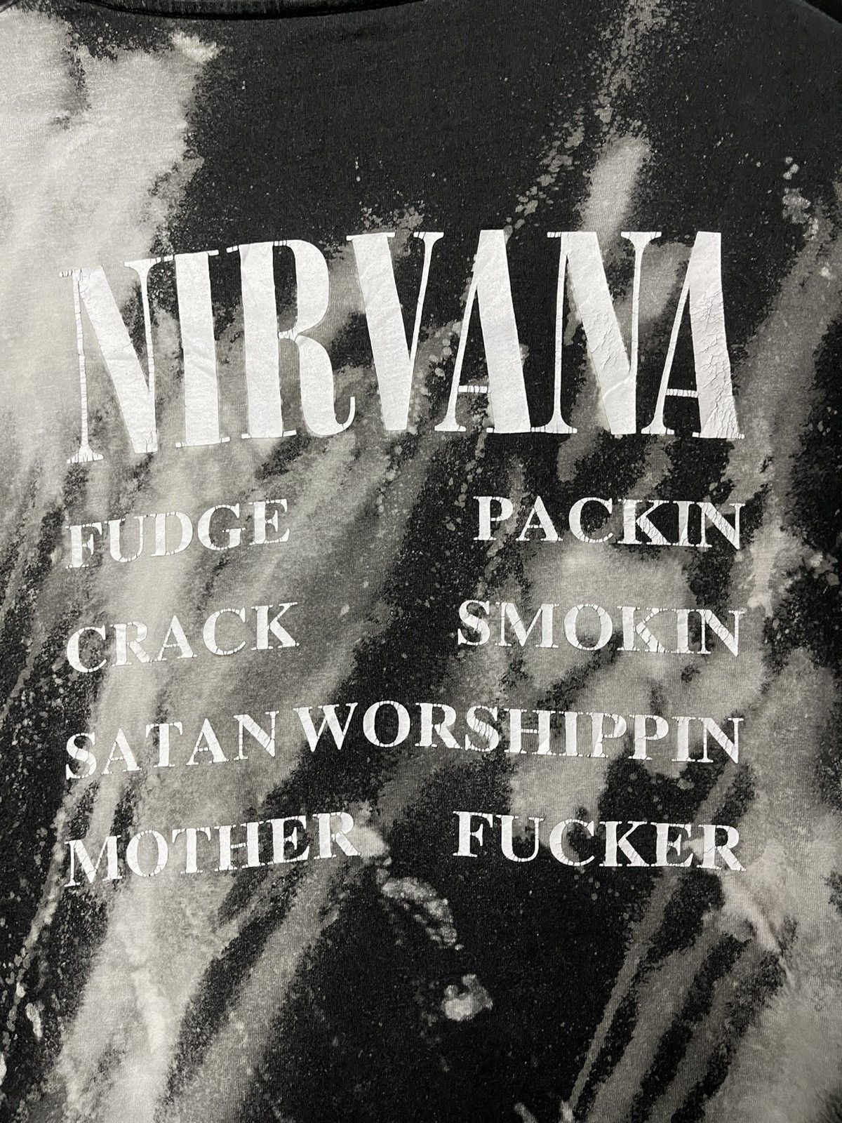Band Tees Vintage Nirvana Indecisive Bootleg Acid Wash Tee Size US L / EU 52-54 / 3 - 10 Thumbnail