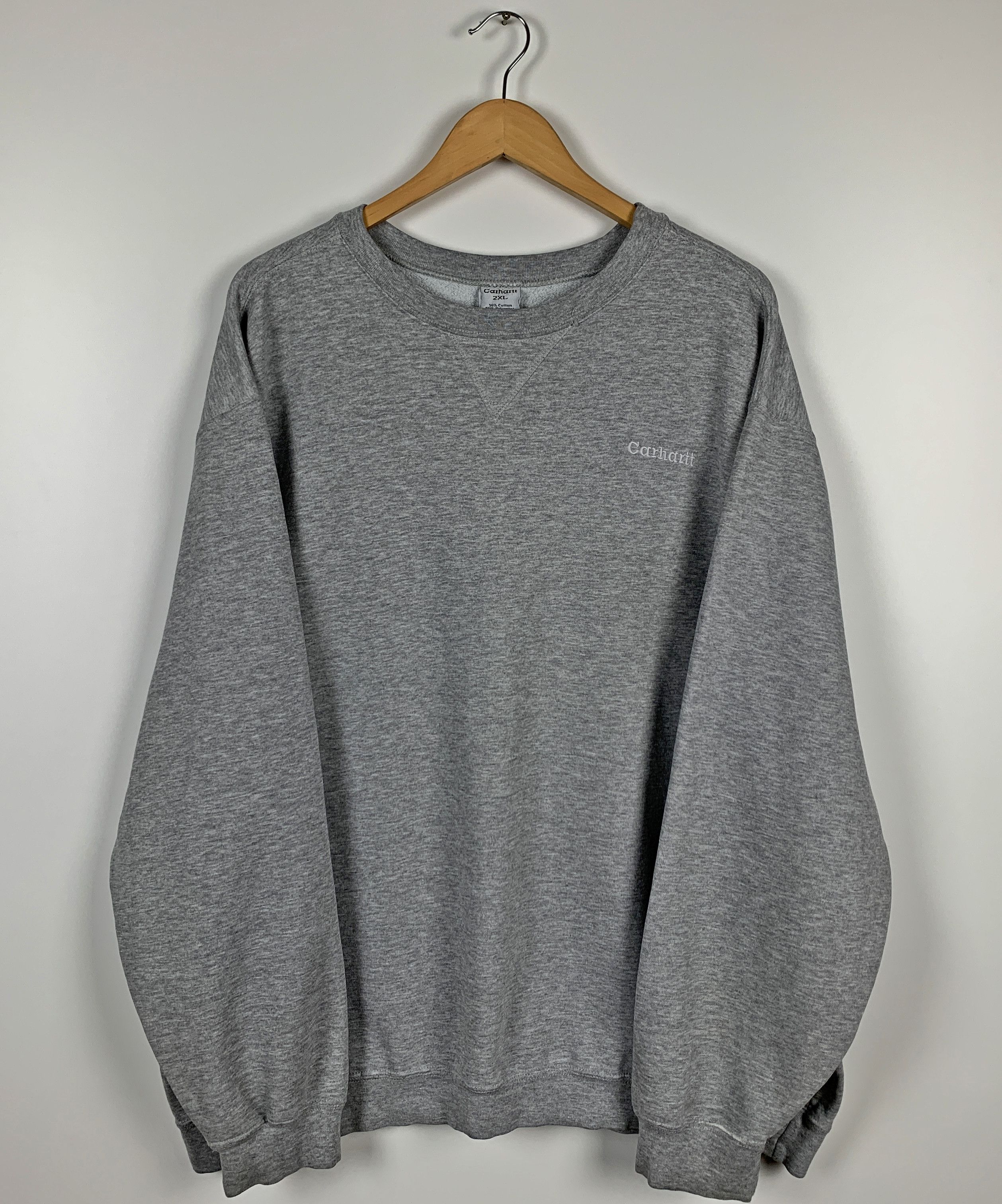 Carhartt × Carhartt Wip × Vintage Vintage Carhartt Embroidered Spellout Crewneck Sweatshirt Size US XXL / EU 58 / 5 - 1 Thumbnail