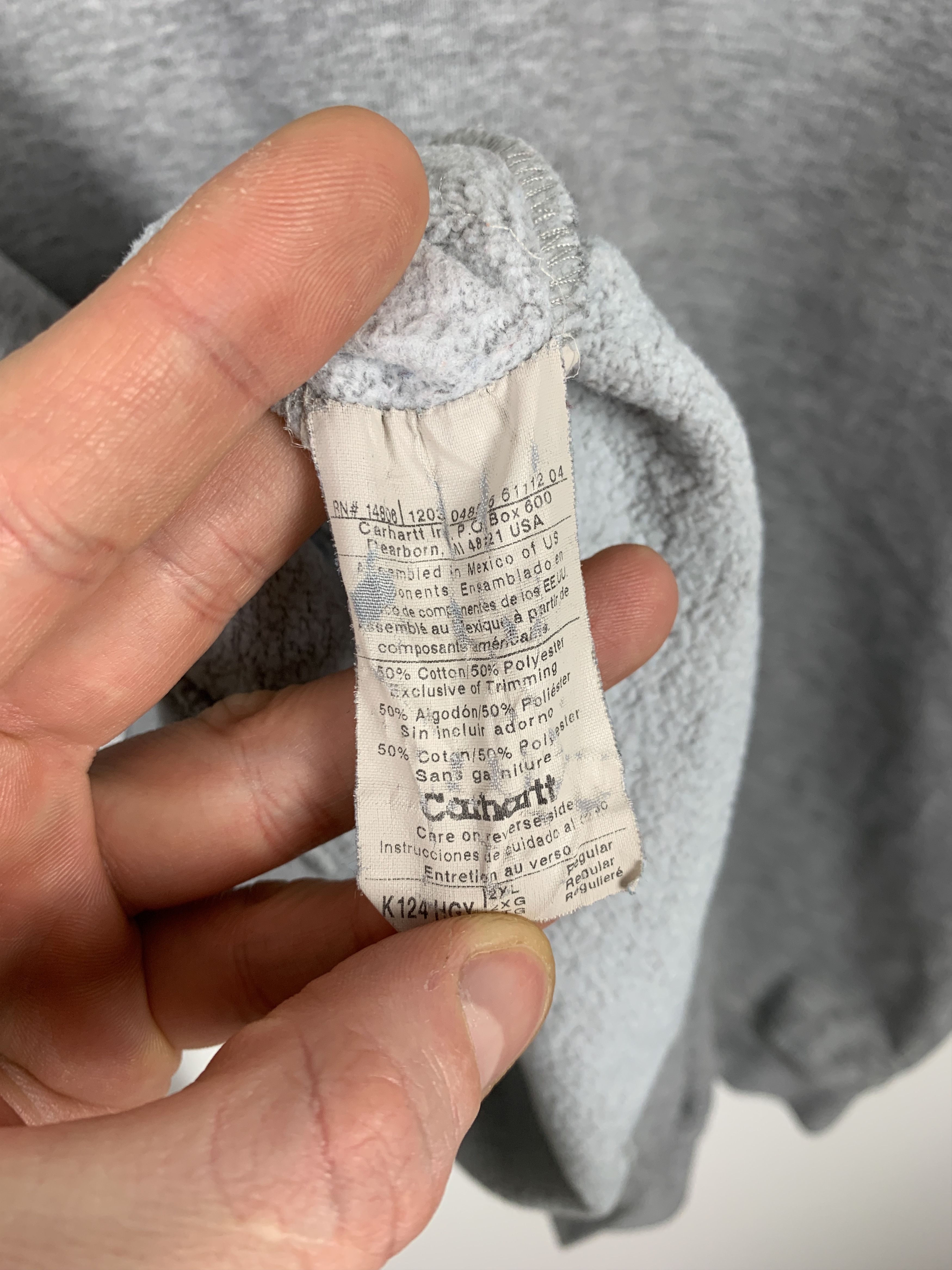 Carhartt × Carhartt Wip × Vintage Vintage Carhartt Embroidered Spellout Crewneck Sweatshirt Size US XXL / EU 58 / 5 - 6 Thumbnail